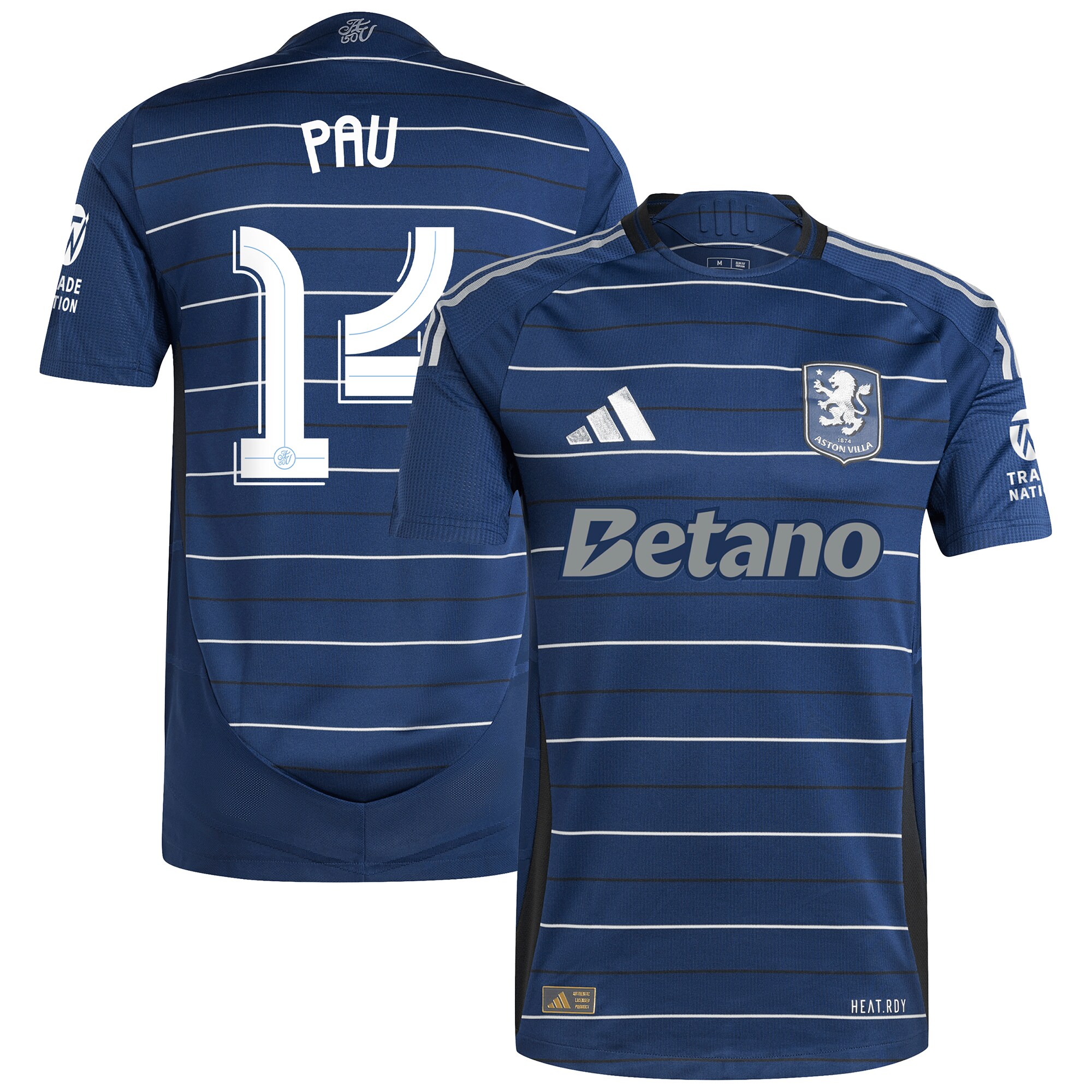 aston villa adidas third authentic shirt 2024-25 with pau 14 cup printing Collection - Official Aston Villa Shirts & Jerseys