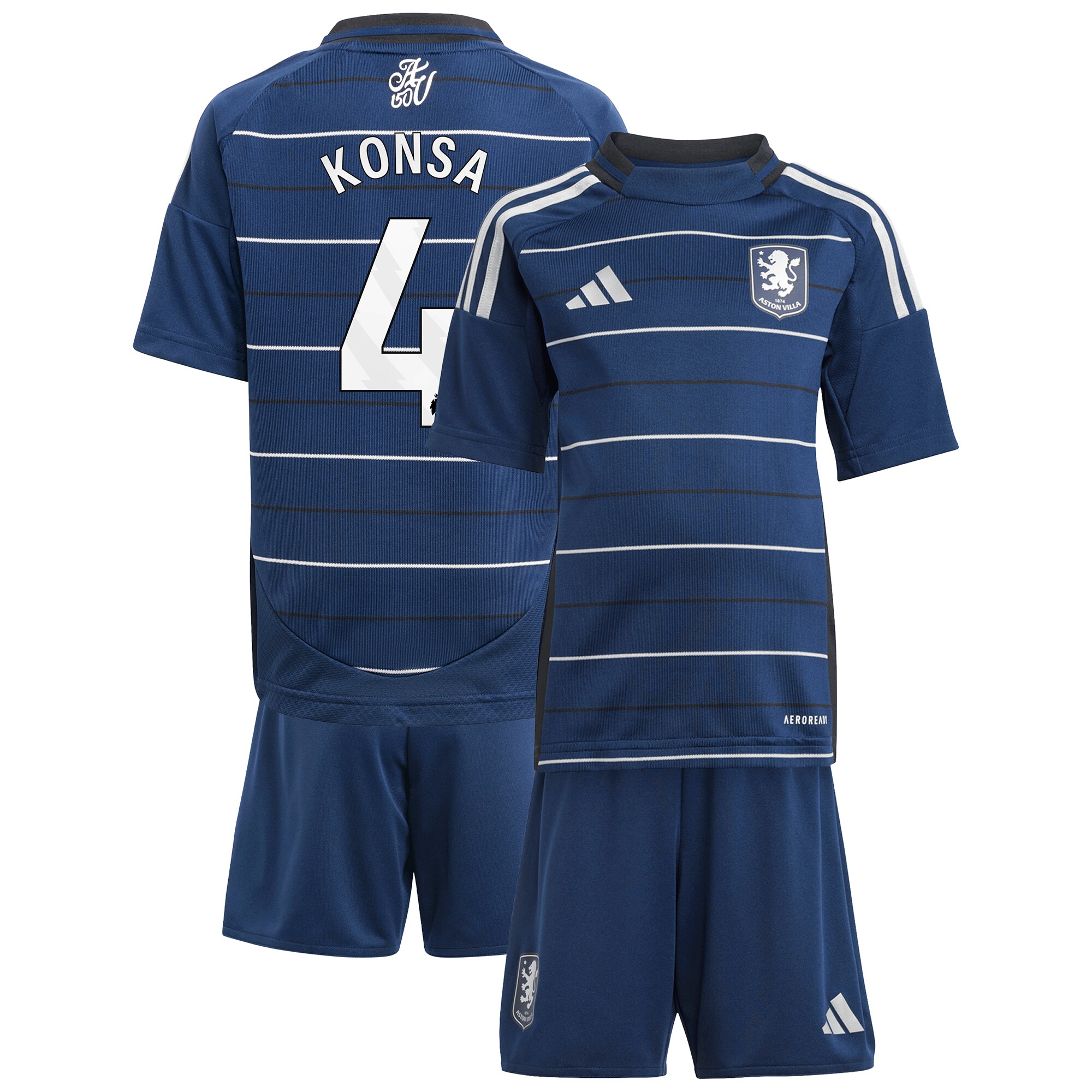aston villa adidas third minikit 2024-25 with konsa 4 printing Collection - Official Aston Villa Shirts & Jerseys
