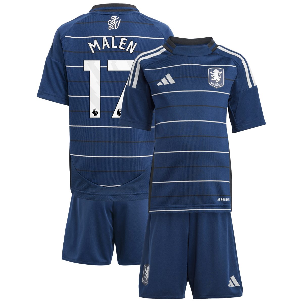 aston villa adidas third minikit 2024-25 with malen 17 printing Collection - Official Aston Villa Shirts & Jerseys