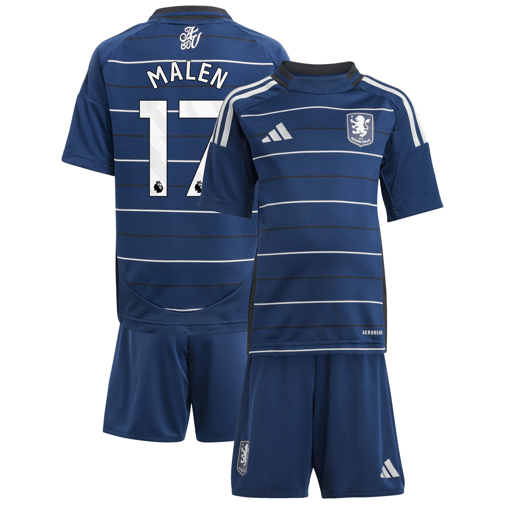 aston villa adidas third minikit 2024-25 with malen 17 printing Collection - Official Aston Villa Shirts & Jerseys