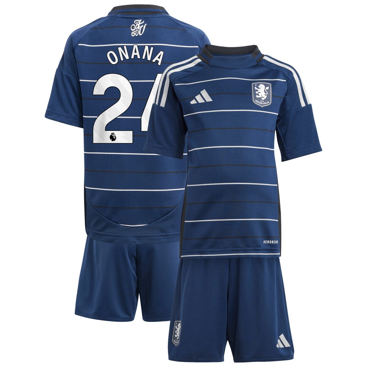 aston villa adidas third minikit 2024-25 with onana 24 printing Collection - Official Aston Villa Shirts & Jerseys