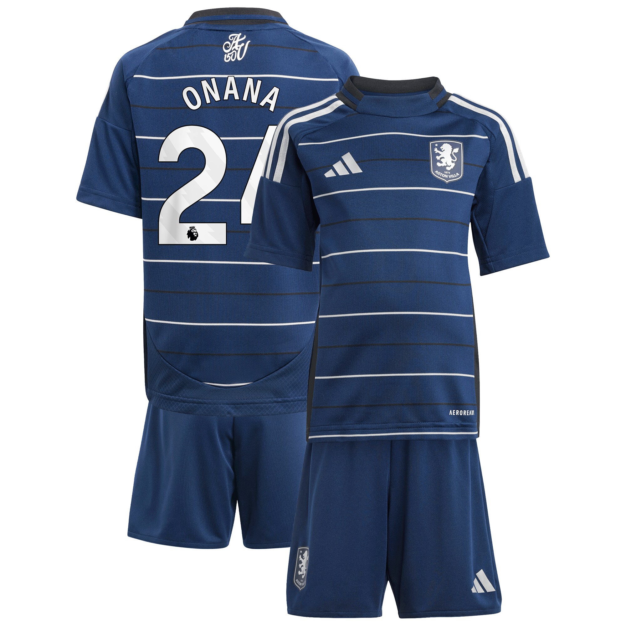 aston villa adidas third minikit 2024-25 with onana 24 printing Collection - Official Aston Villa Shirts & Jerseys