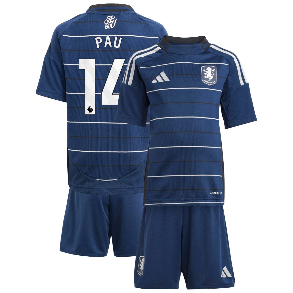 aston villa adidas third minikit 2024-25 with pau 14 printing Collection - Official Aston Villa Shirts & Jerseys