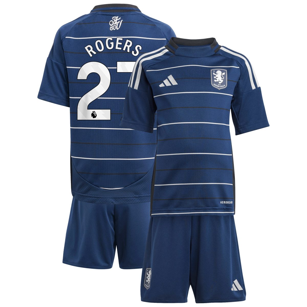 aston villa adidas third minikit 2024-25 with rogers 27 printing Collection - Official Aston Villa Shirts & Jerseys