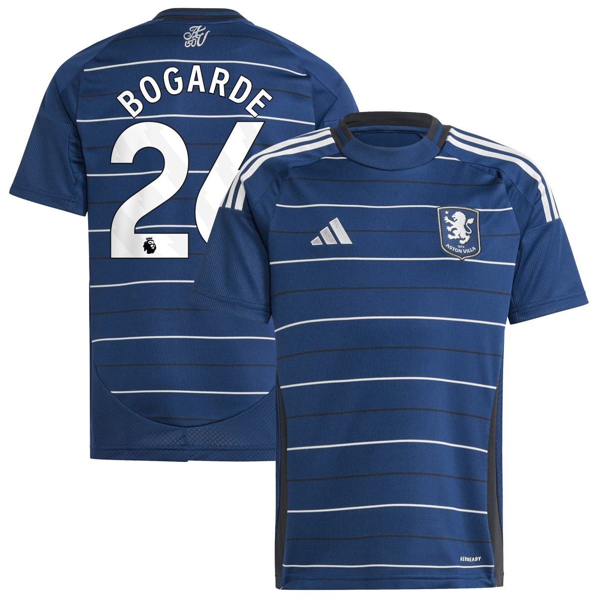 aston villa adidas third shirt 2024-25 – kids with bogarde 26 printing Collection - Official Aston Villa Shirts & Jerseys