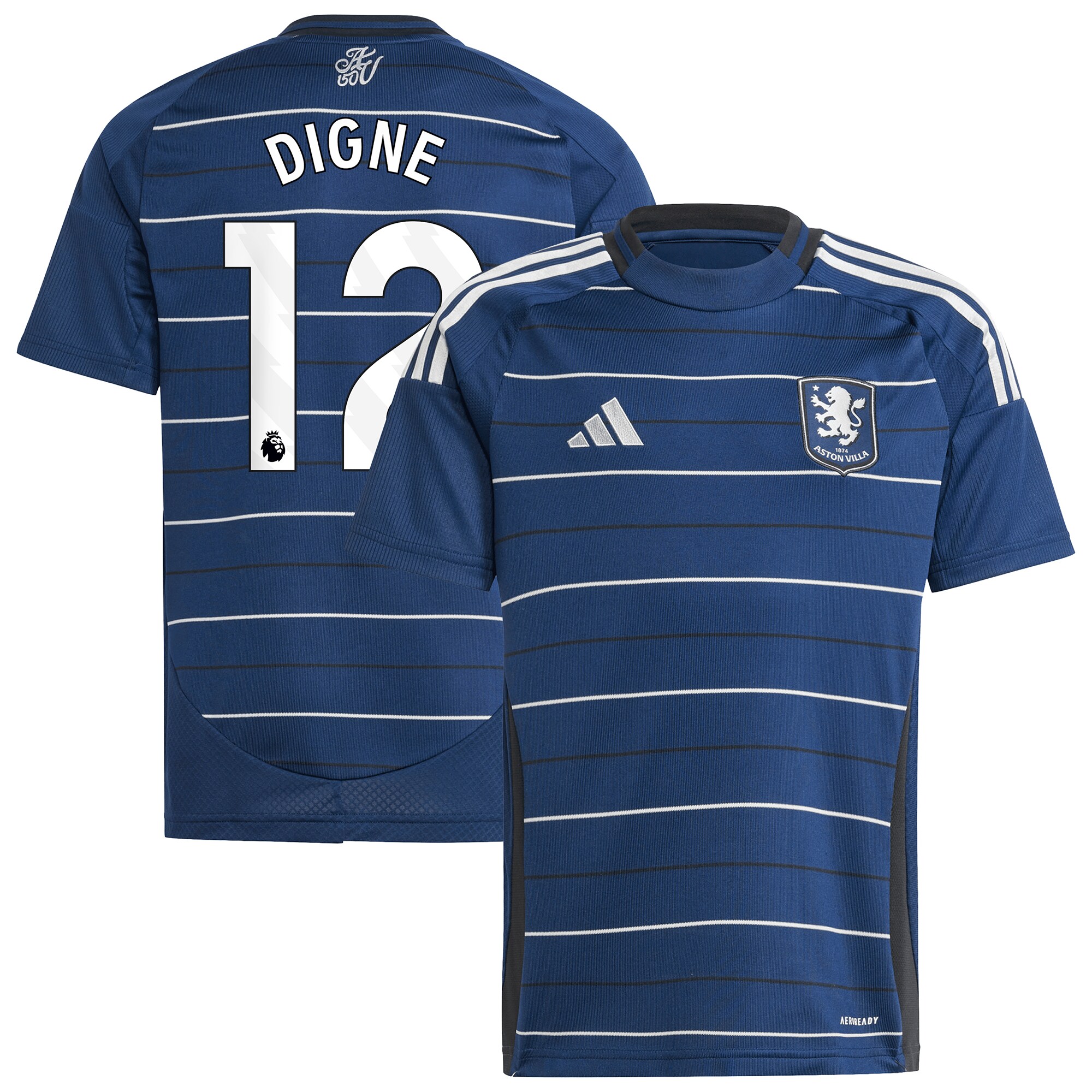 aston villa adidas third shirt 2024-25 – kids with digne 12 printing Collection - Official Aston Villa Shirts & Jerseys