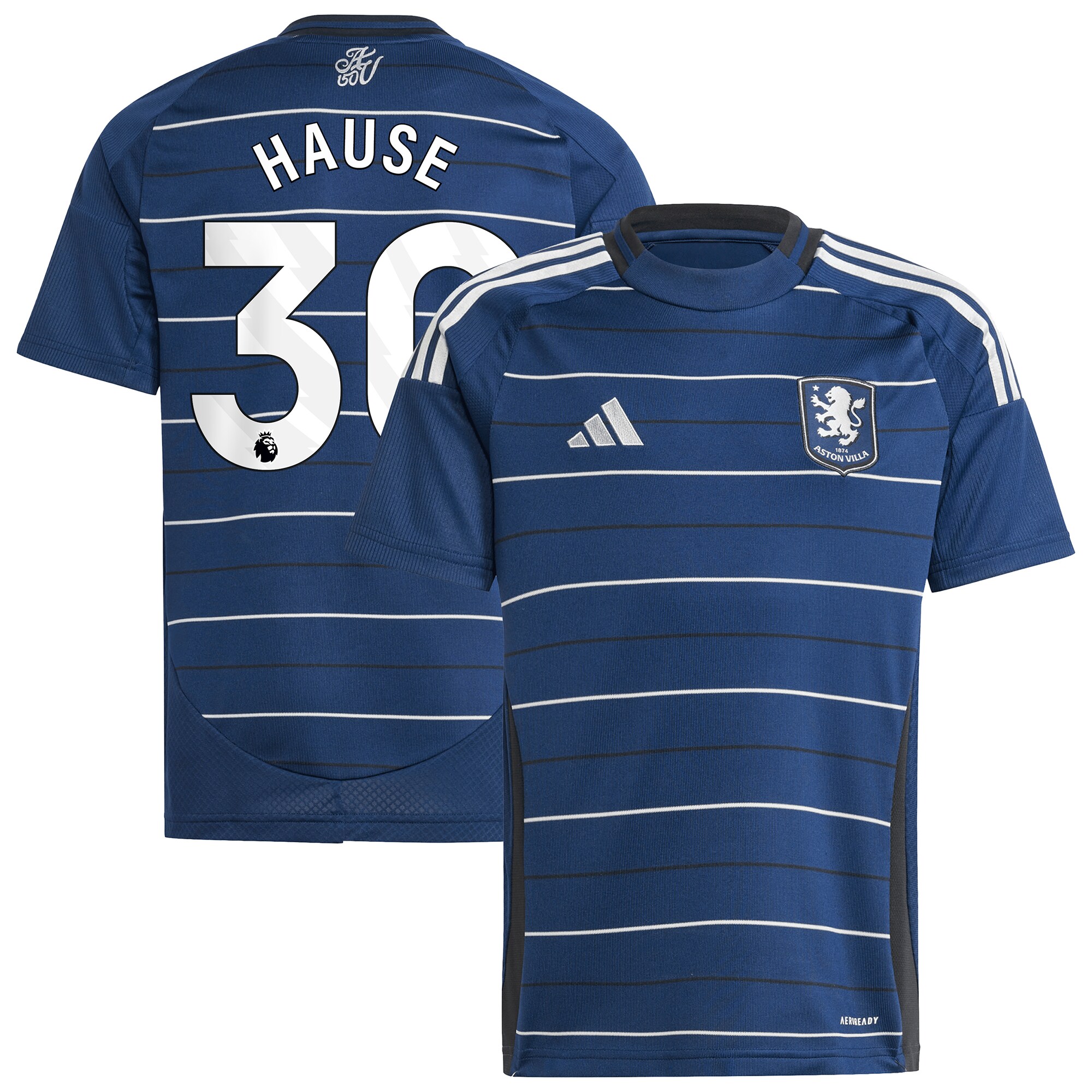 aston villa adidas third shirt 2024-25 – kids with hause 30 printing Collection - Official Aston Villa Shirts & Jerseys