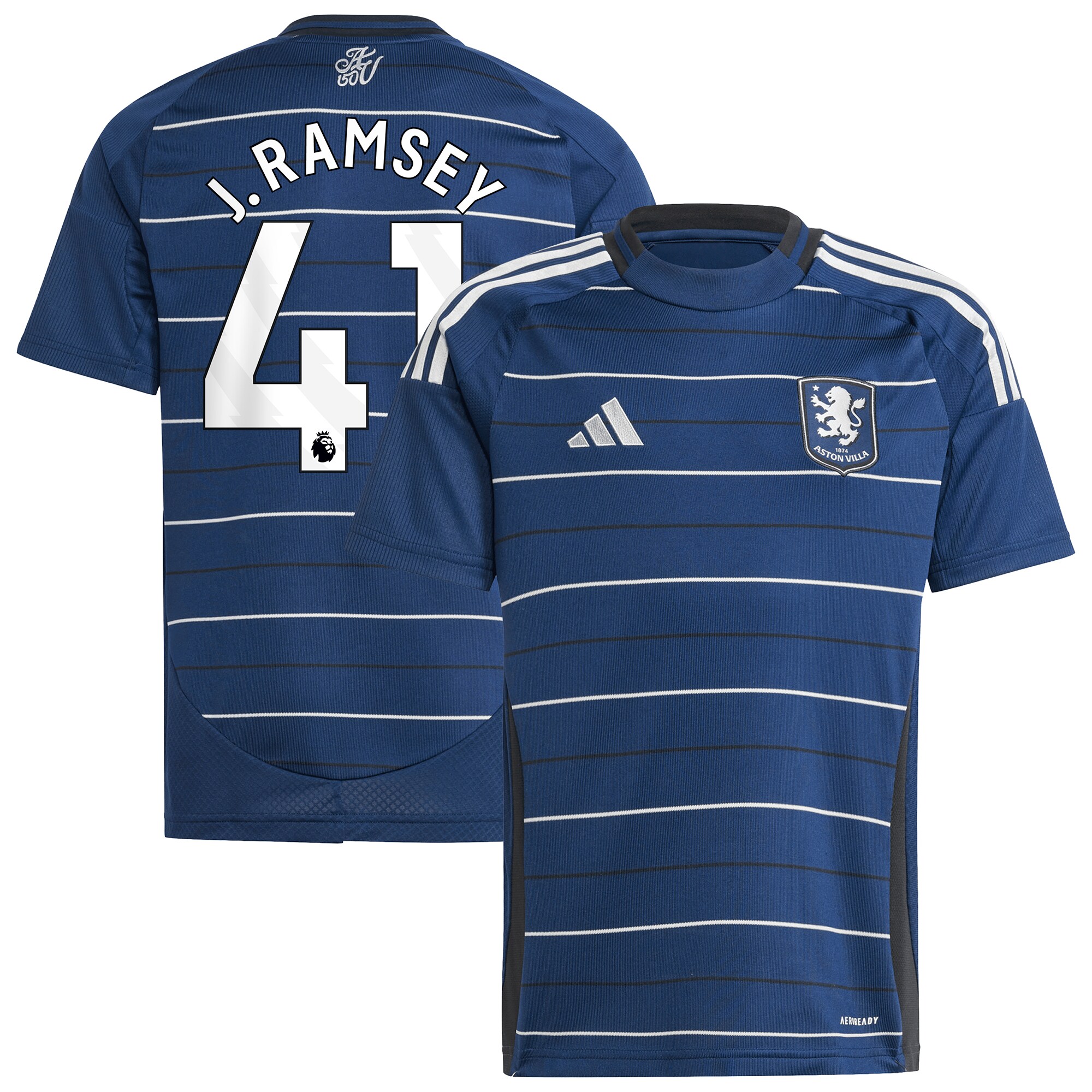 aston villa adidas third shirt 2024-25 – kids with j. ramsey 41 printing Collection - Official Aston Villa Shirts & Jerseys