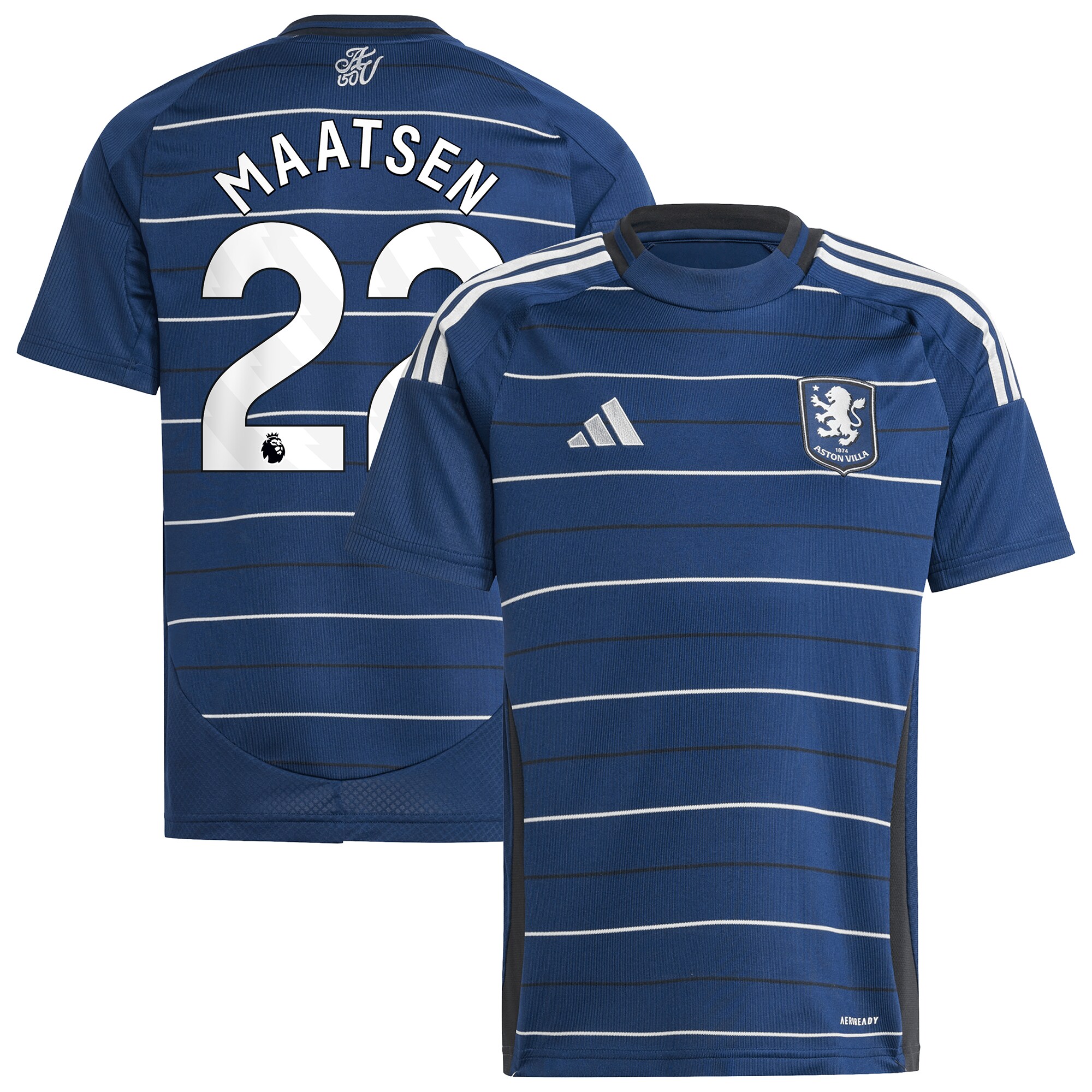 aston villa adidas third shirt 2024-25 – kids with maatsen 22 printing Collection - Official Aston Villa Shirts & Jerseys