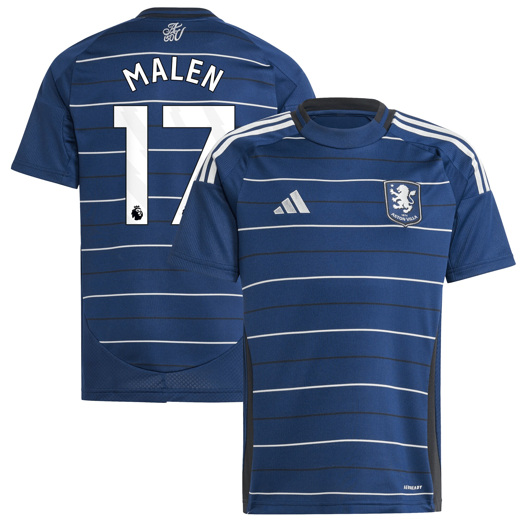 aston villa adidas third shirt 2024-25 – kids with malen 17 printing Collection - Official Aston Villa Shirts & Jerseys