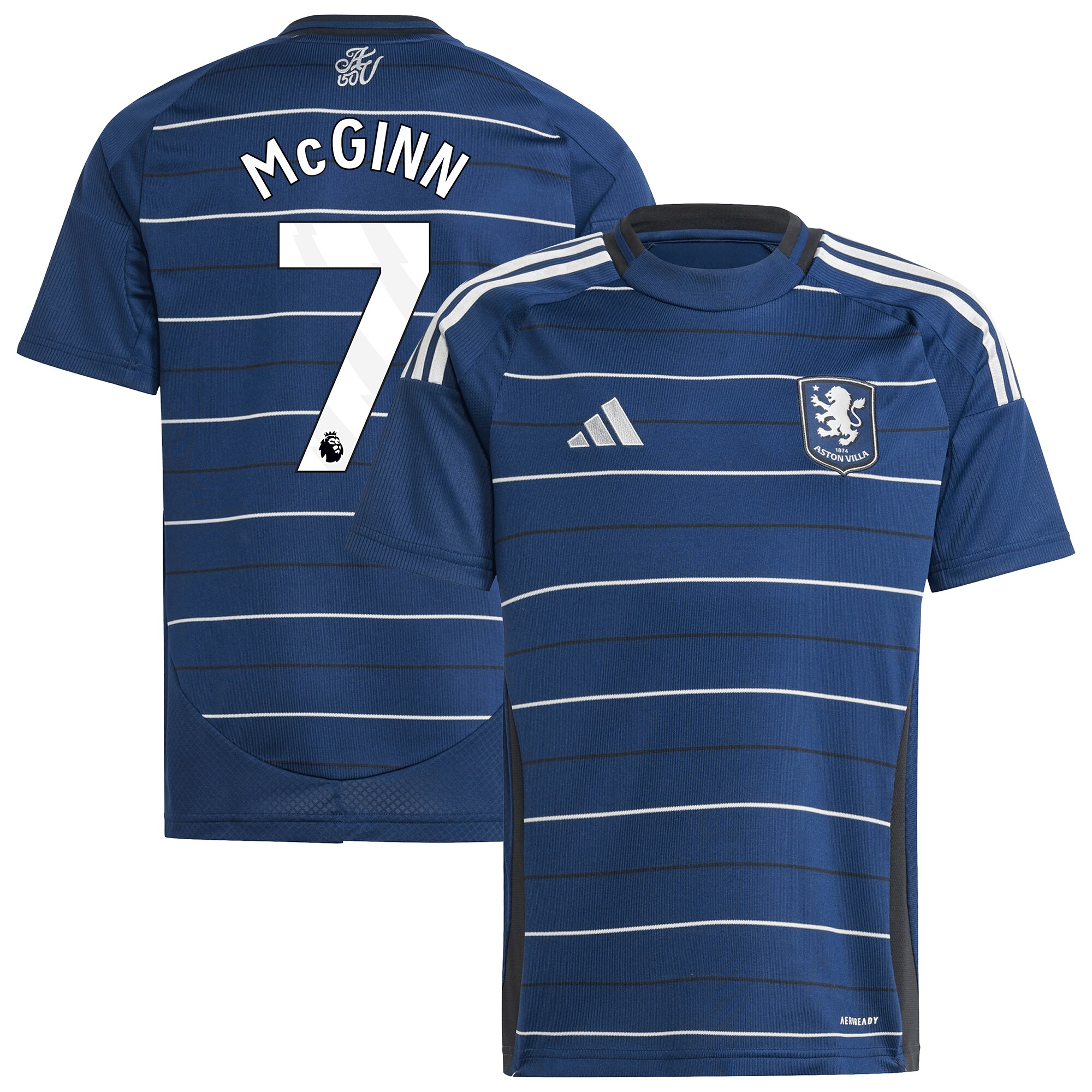 aston villa adidas third shirt 2024-25 – kids with mcginn 7 printing Collection - Official Aston Villa Shirts & Jerseys