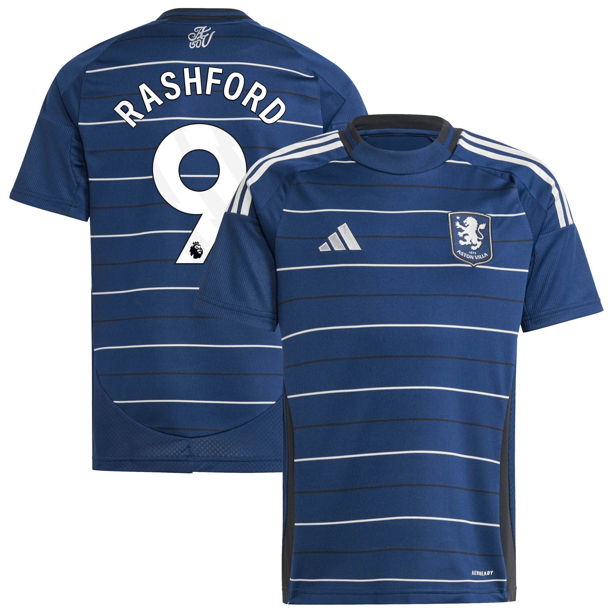 aston villa adidas third shirt 2024-25 – kids with rashford 9 printing Collection - Official Aston Villa Shirts & Jerseys