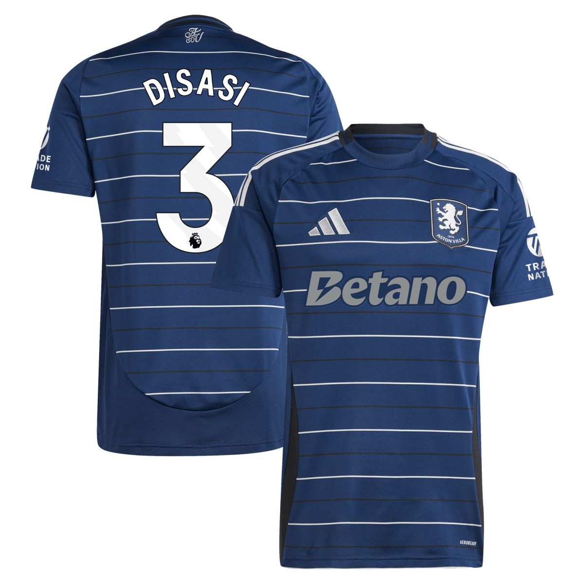 aston villa adidas third shirt 2024-25 with disasi 3 printing Collection - Official Aston Villa Shirts & Jerseys