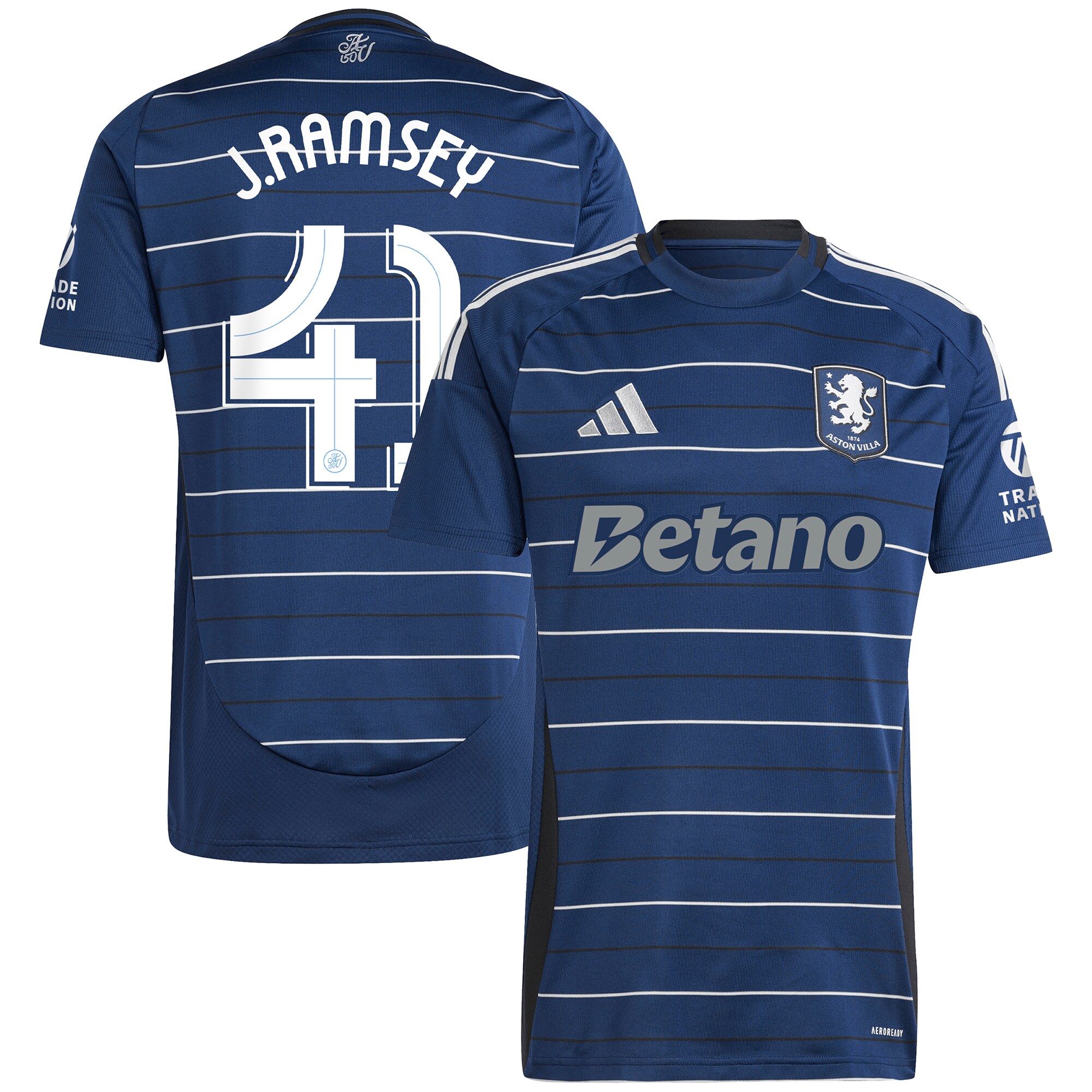 aston villa adidas third shirt 2024-25 with j. ramsey 41 cup printing Collection - Official Aston Villa Shirts & Jerseys