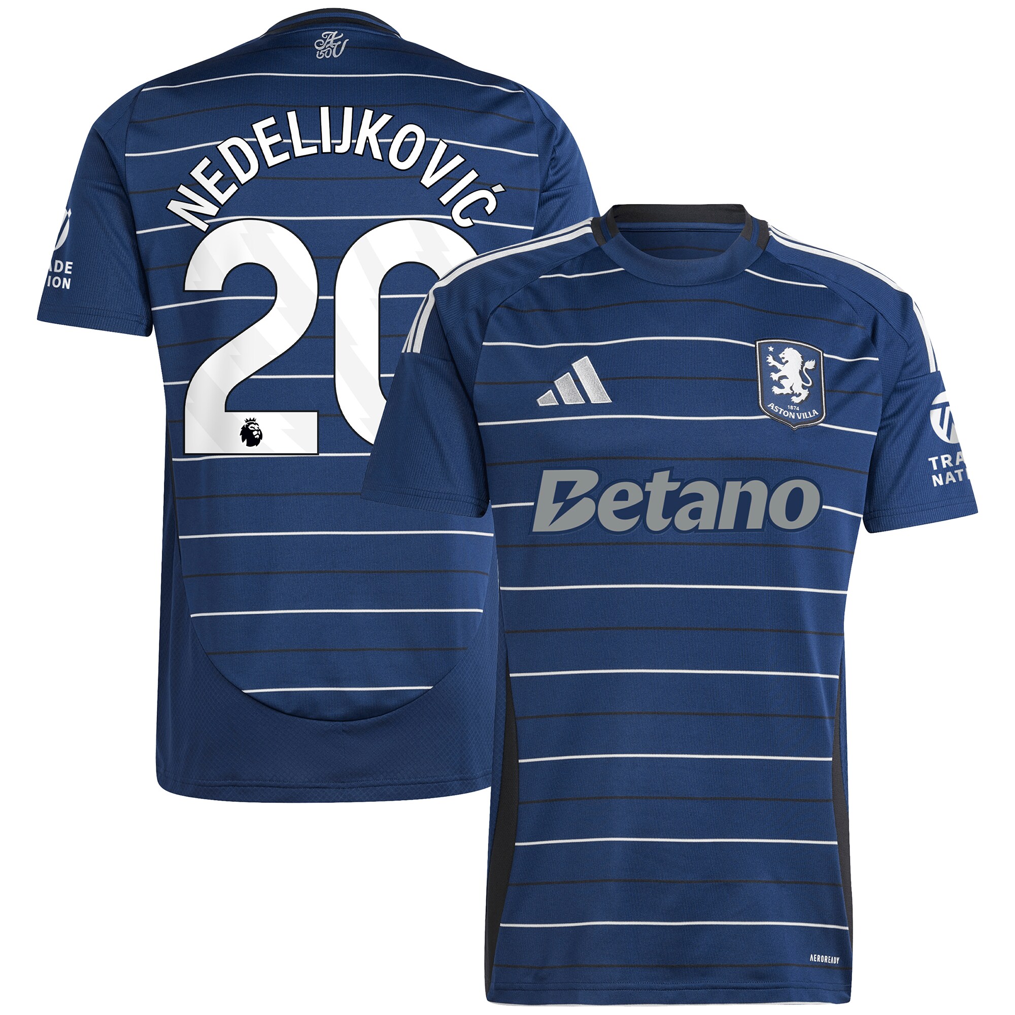 aston villa adidas third shirt 2024-25 with nedeljković 20 printing Collection - Official Aston Villa Shirts & Jerseys