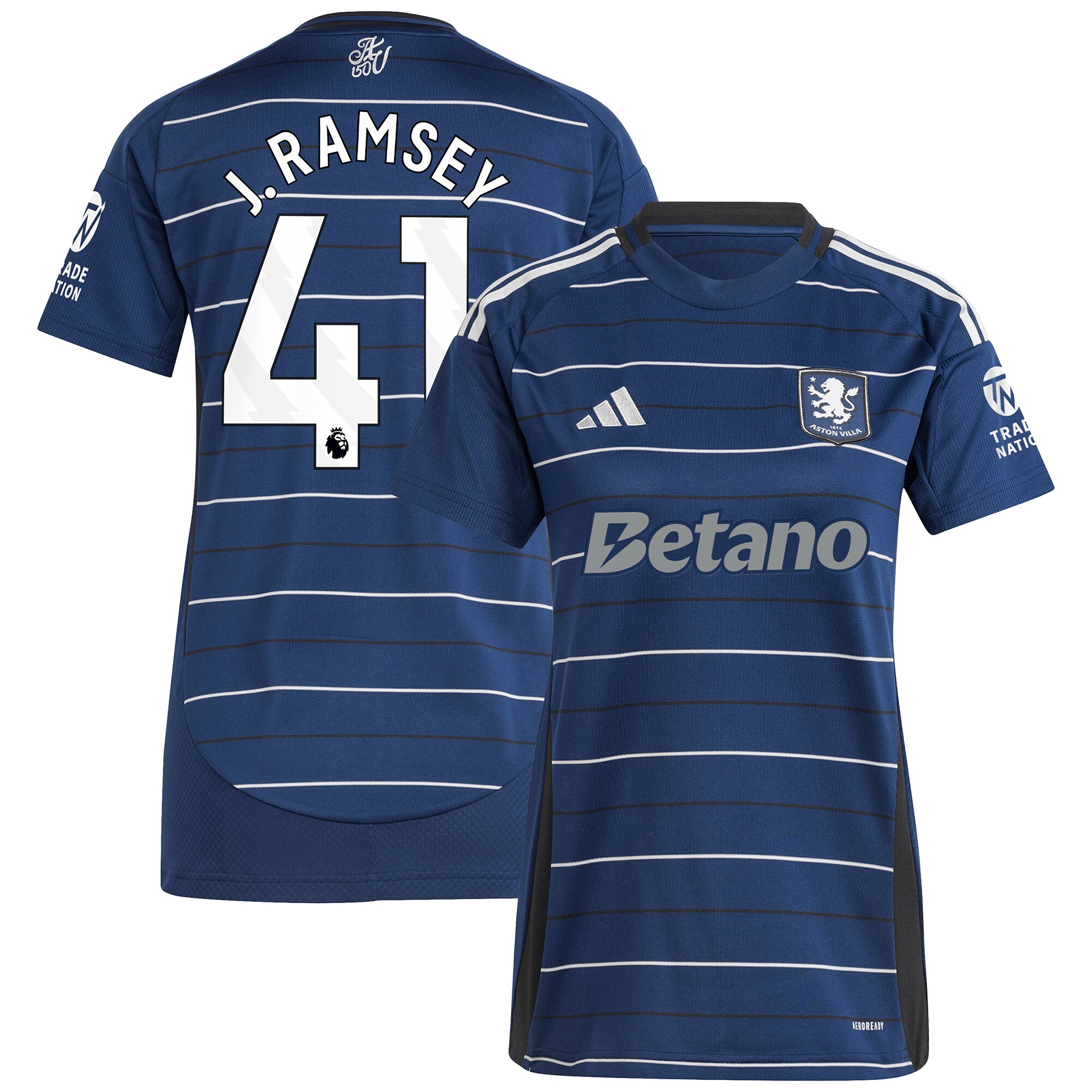 aston villa adidas third shirt 2024-25 – womens with j. ramsey 41 printing Collection - Official Aston Villa Shirts & Jerseys
