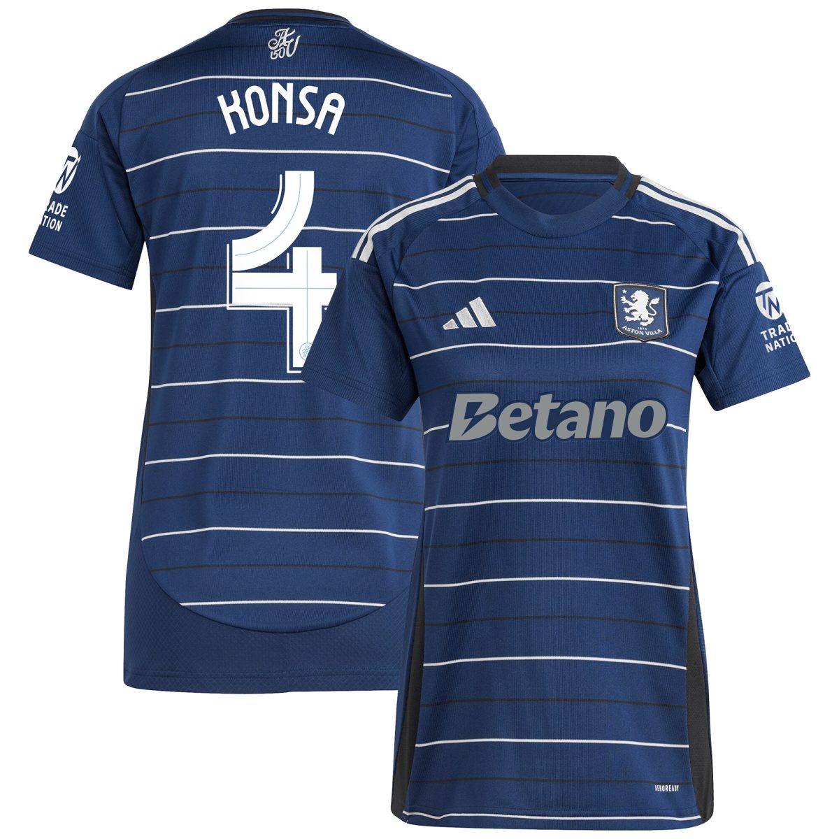 aston villa adidas third shirt 2024-25 – womens with konsa 4 cup printing Collection - Official Aston Villa Shirts & Jerseys