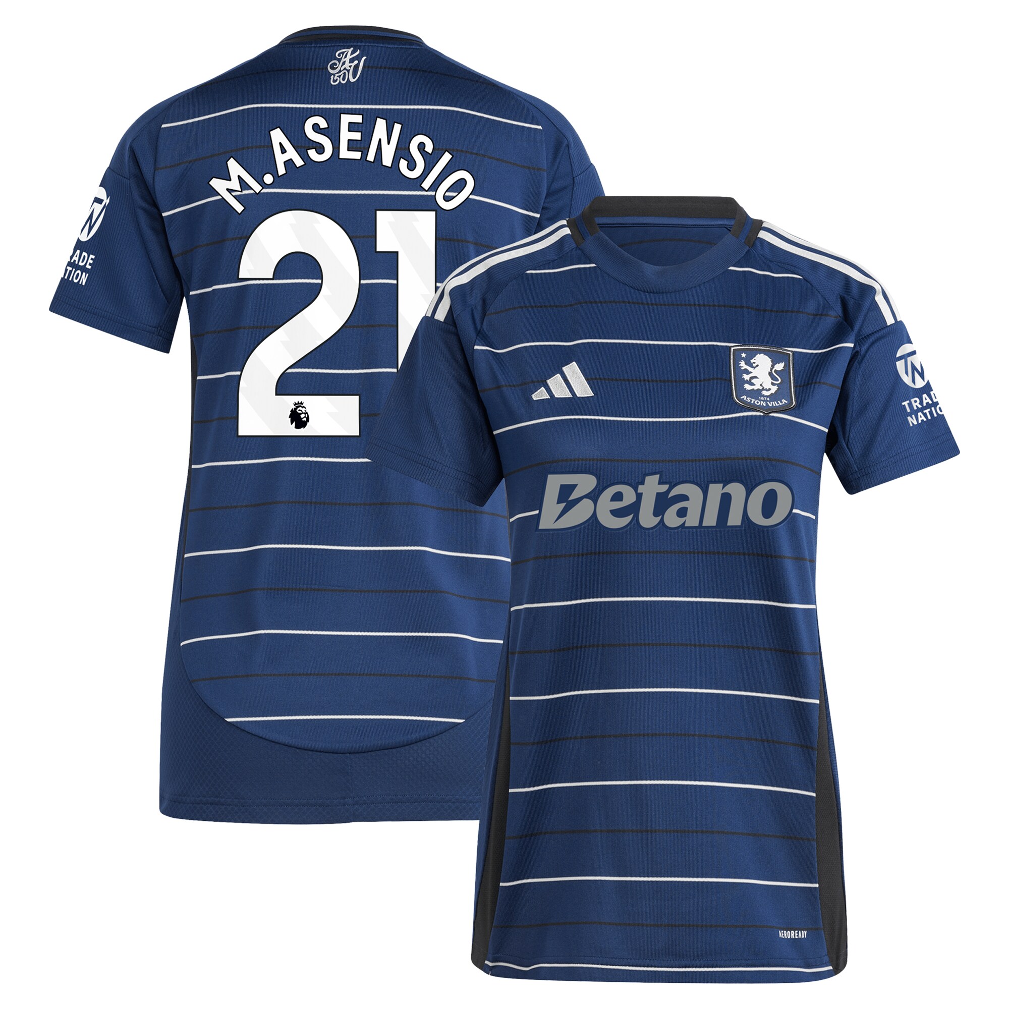 aston villa adidas third shirt 2024-25 – womens with m.asensio 21 printing Collection - Official Aston Villa Shirts & Jerseys