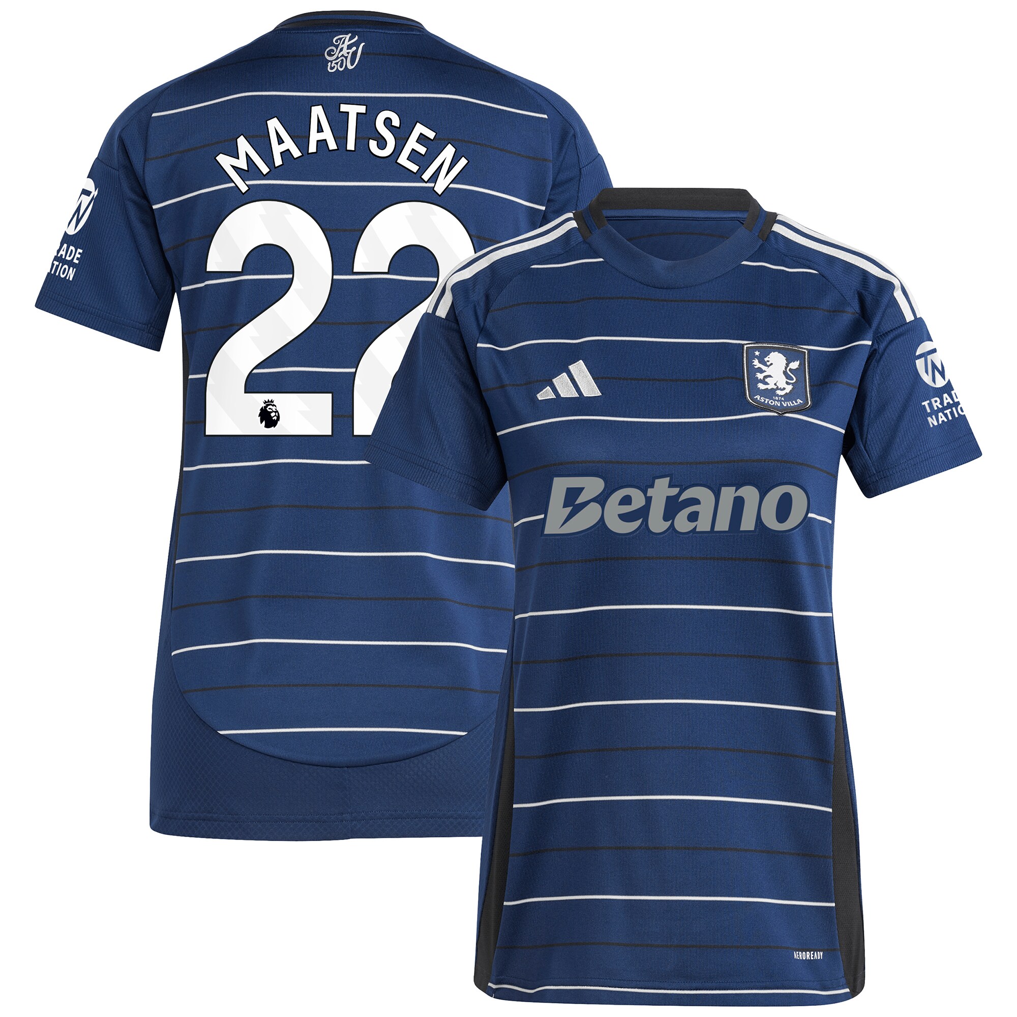 aston villa adidas third shirt 2024-25 – womens with maatsen 22 printing Collection - Official Aston Villa Shirts & Jerseys