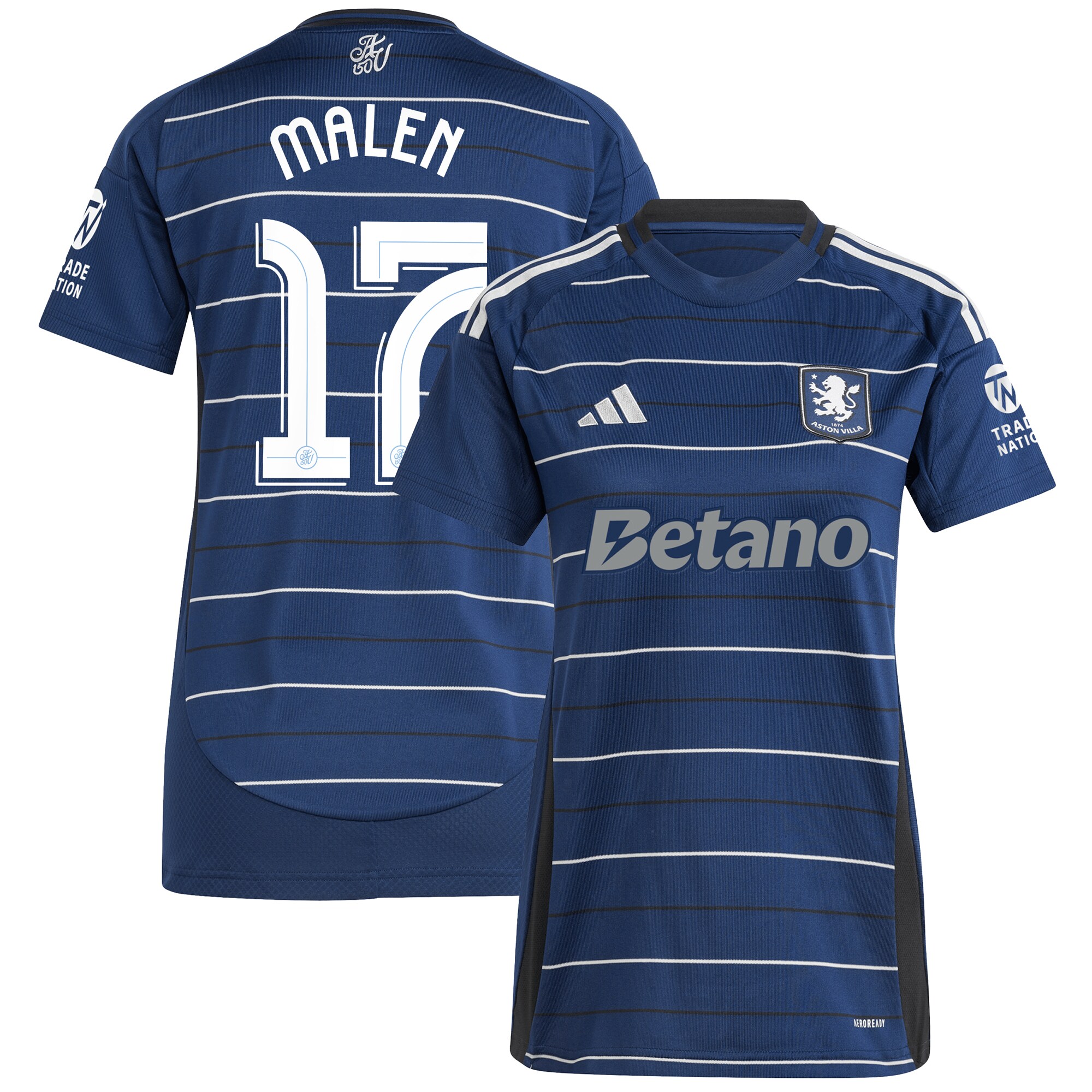 aston villa adidas third shirt 2024-25 – womens with malen 17 cup printing Collection - Official Aston Villa Shirts & Jerseys