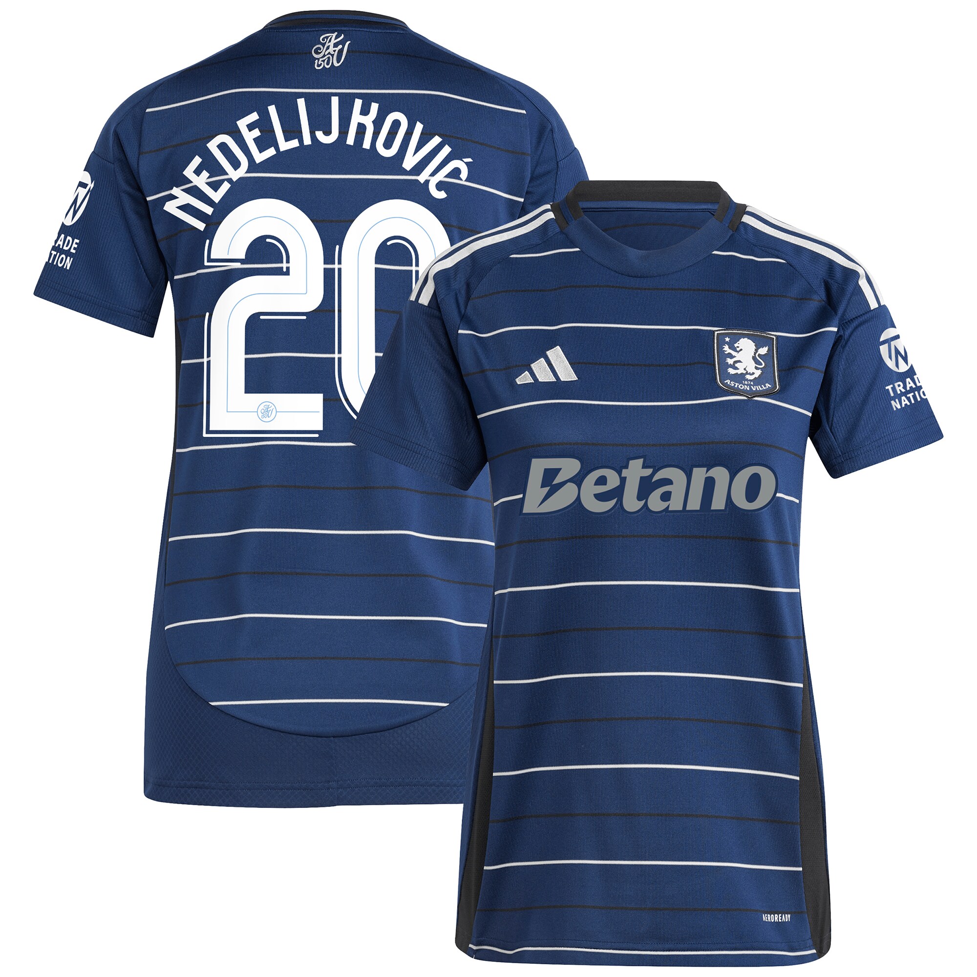 aston villa adidas third shirt 2024-25 – womens with nedeljković 20 cup printing Collection - Official Aston Villa Shirts & Jerseys