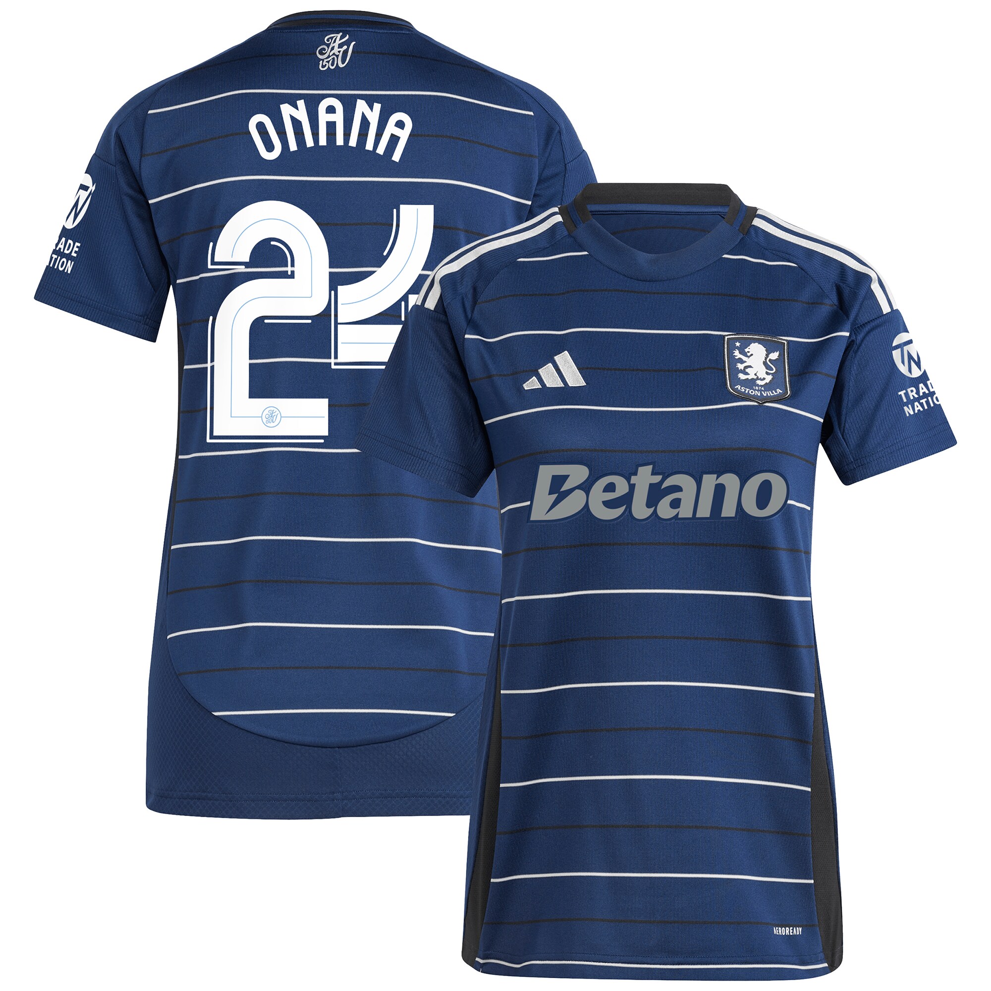 aston villa adidas third shirt 2024-25 – womens with onana 24 cup printing Collection - Official Aston Villa Shirts & Jerseys