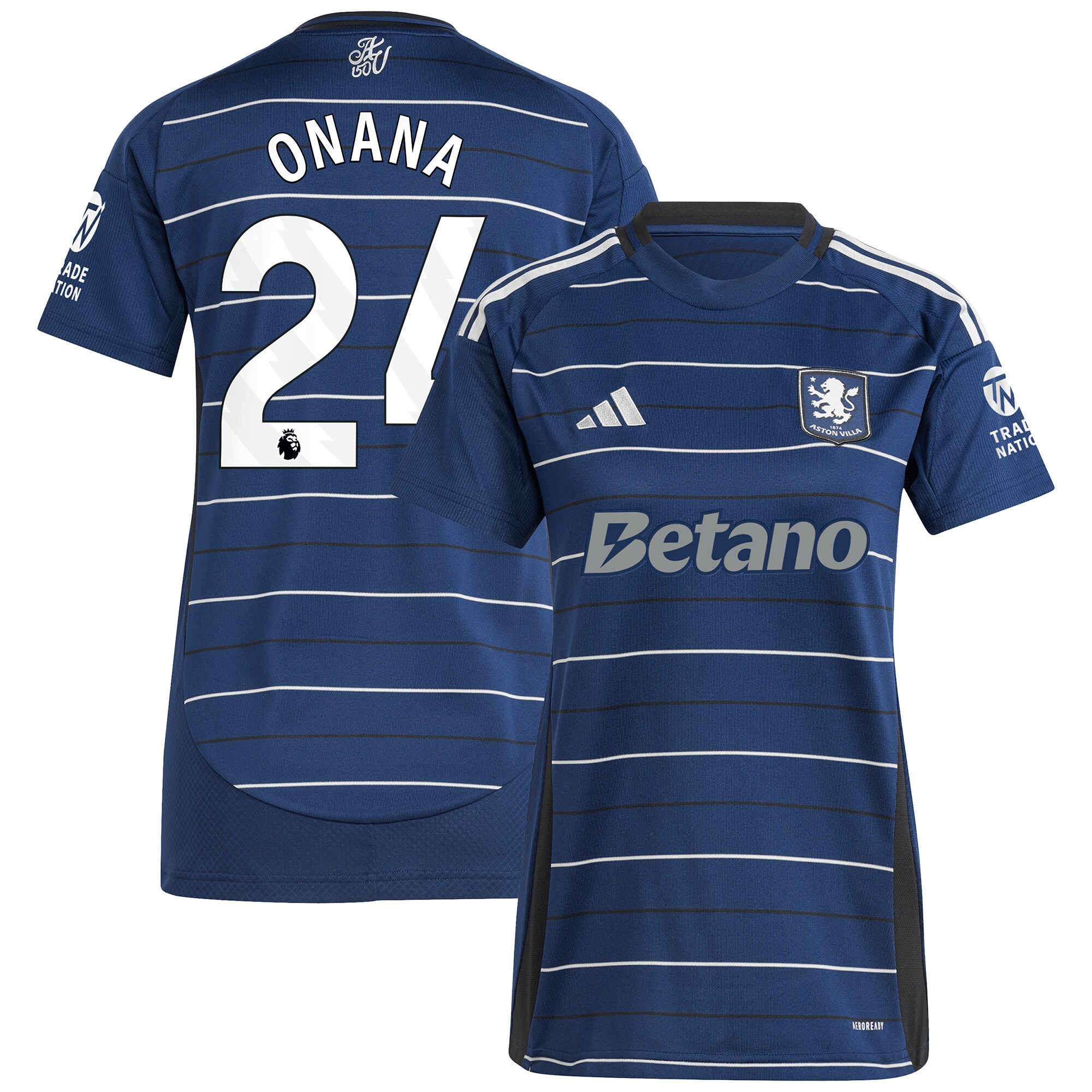 aston villa adidas third shirt 2024-25 – womens with onana 24 printing Collection - Official Aston Villa Shirts & Jerseys
