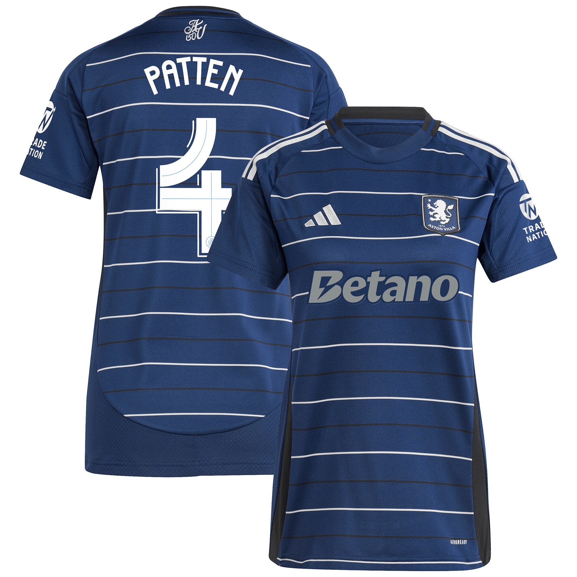 aston villa adidas third shirt 2024-25 – womens with patten 4 cup printing Collection - Official Aston Villa Shirts & Jerseys