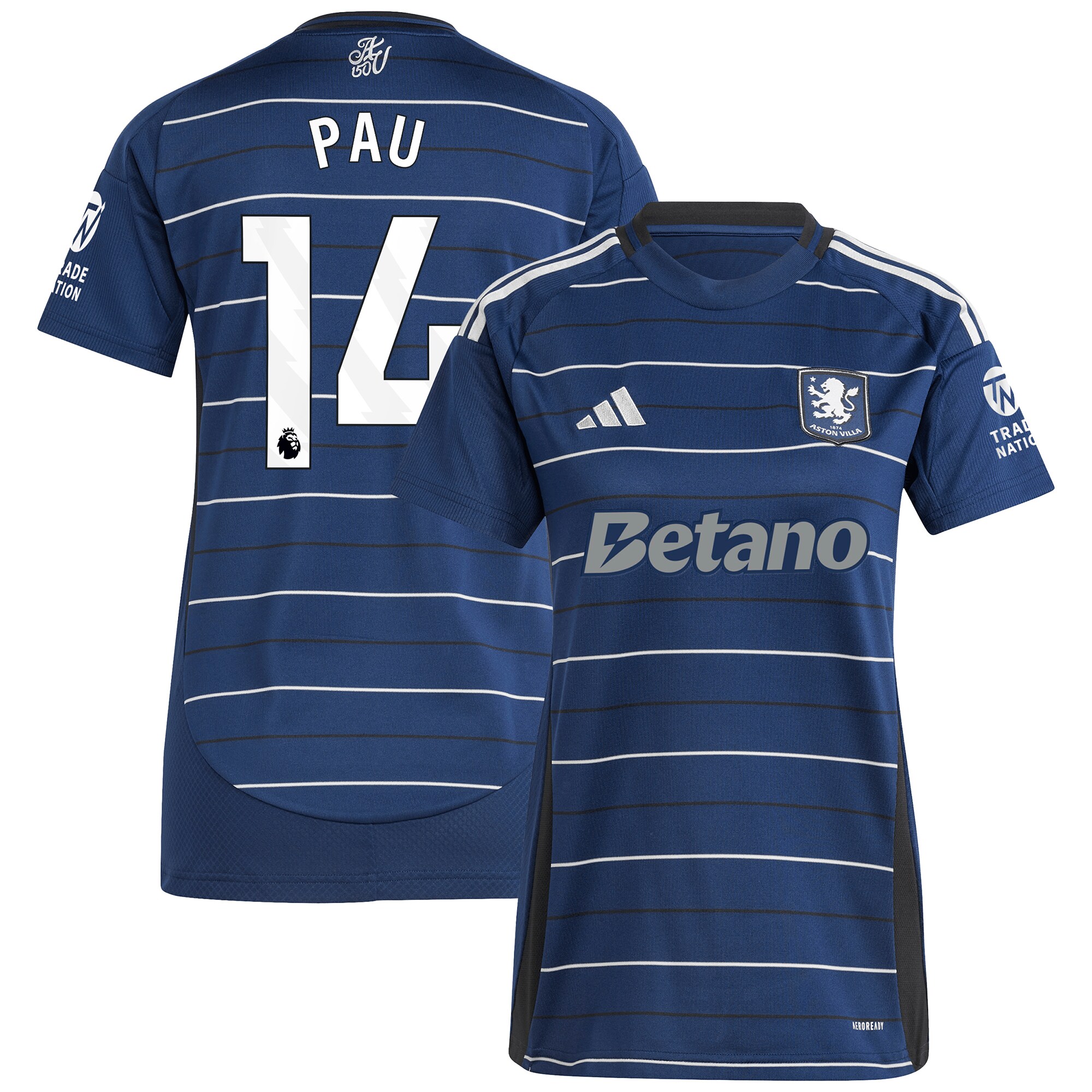 aston villa adidas third shirt 2024-25 – womens with pau 14 printing Collection - Official Aston Villa Shirts & Jerseys