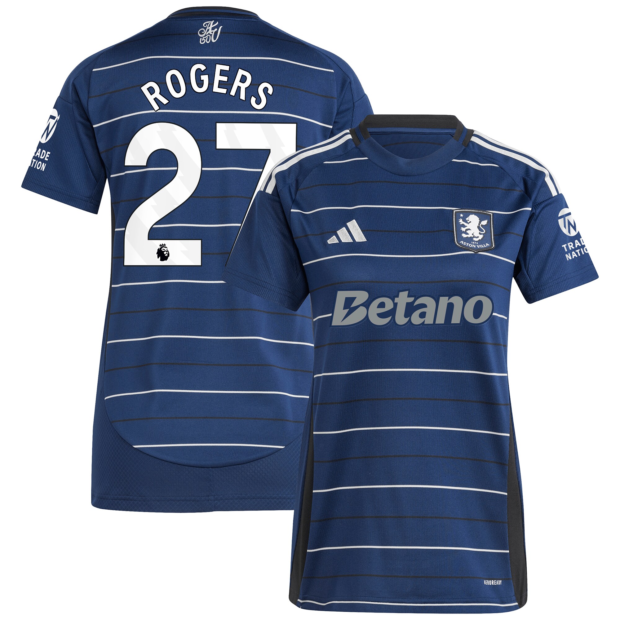 aston villa adidas third shirt 2024-25 – womens with rogers 27 printing Collection - Official Aston Villa Shirts & Jerseys