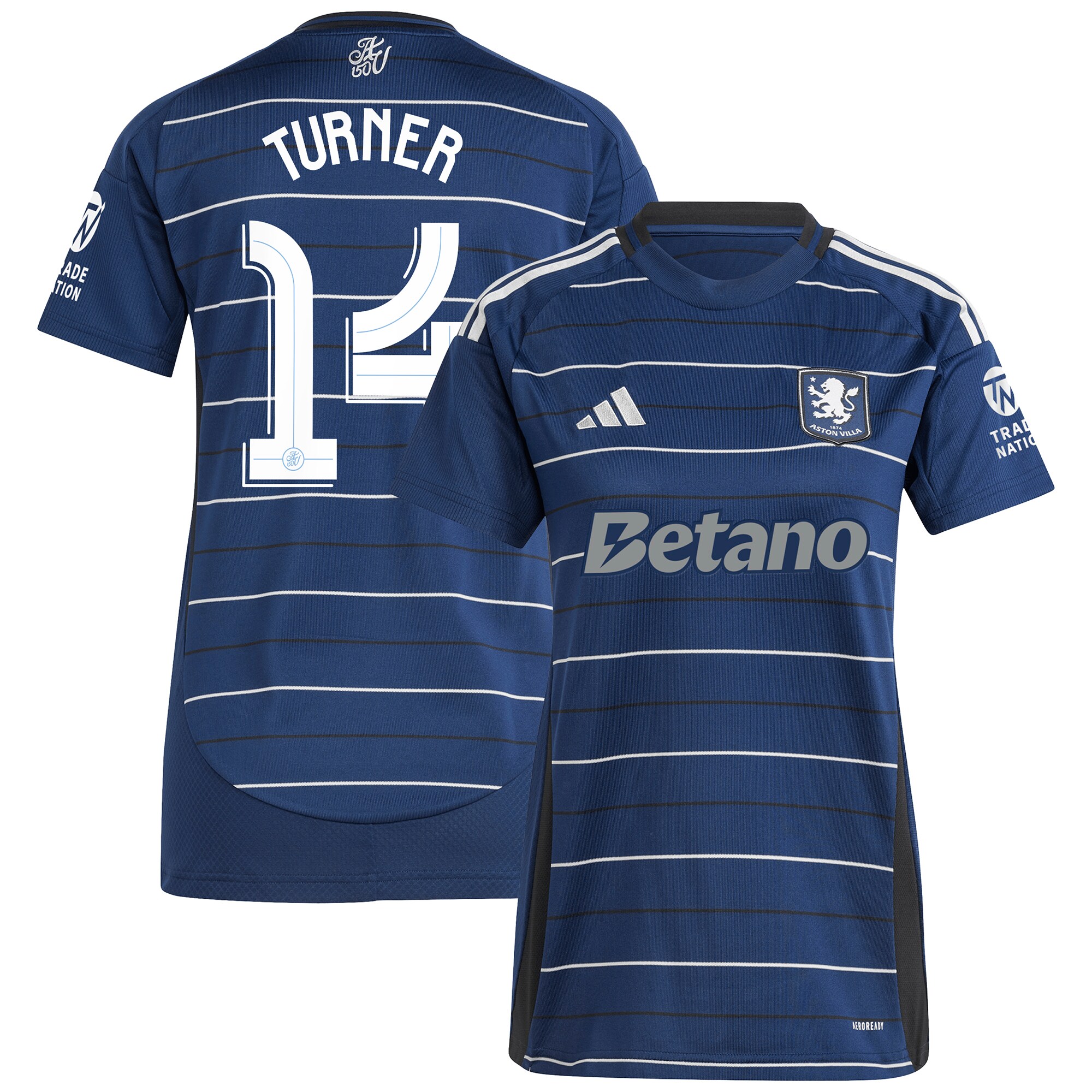 aston villa adidas third shirt 2024-25 – womens with turner 14 cup printing Collection - Official Aston Villa Shirts & Jerseys