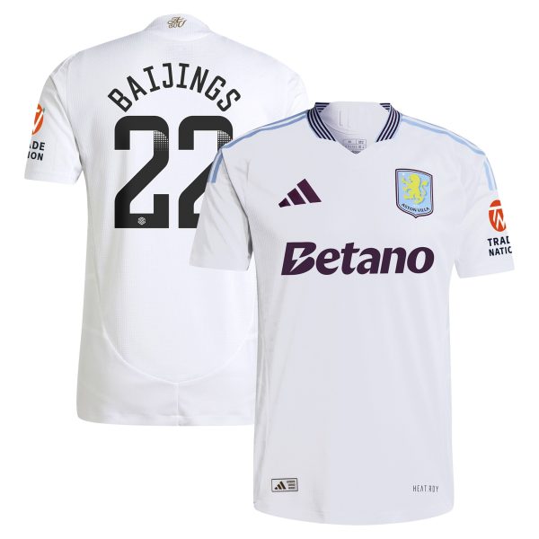 aston villa adidas wsl away authentic shirt 2024-25 with baijings 22 printing Collection - Official Aston Villa Shirts & Jerseys