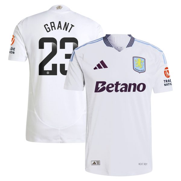 aston villa adidas wsl away authentic shirt 2024-25 with grant 23 printing Collection - Official Aston Villa Shirts & Jerseys