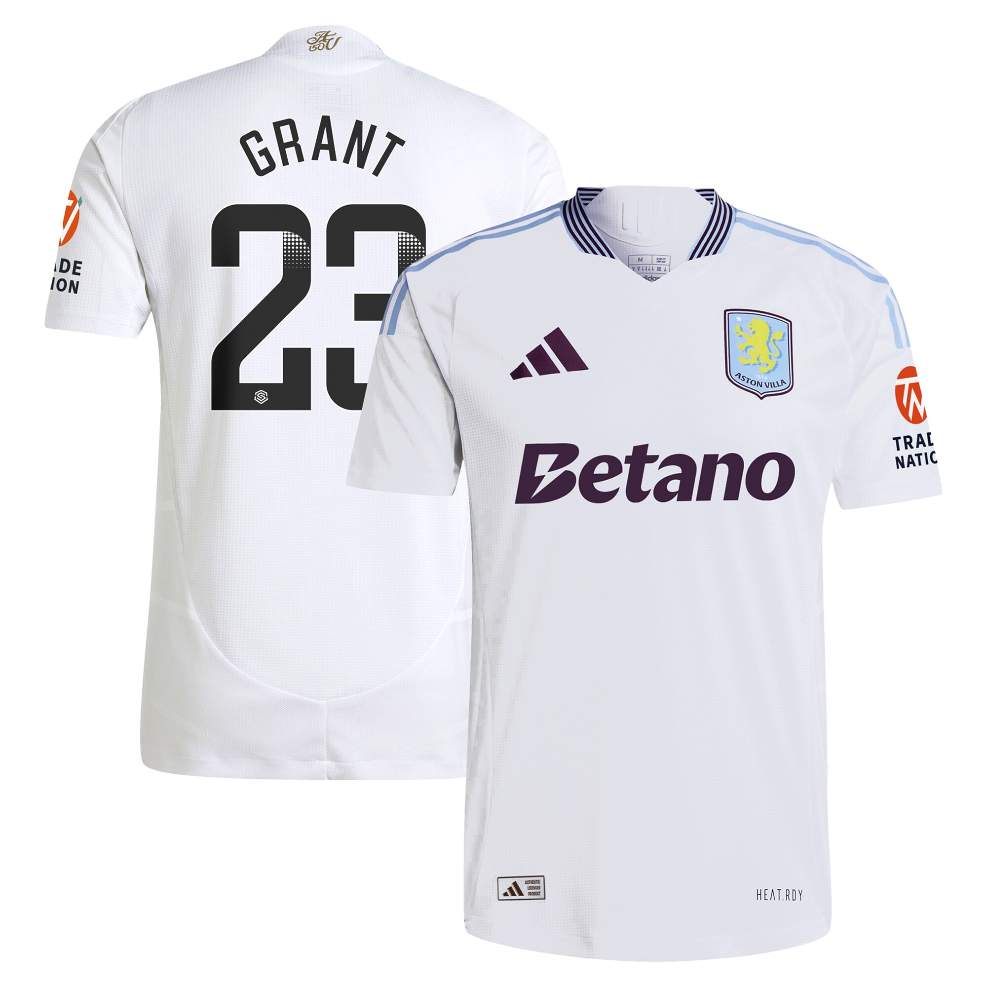 aston villa adidas wsl away authentic shirt 2024-25 with grant 23 printing Collection - Official Aston Villa Shirts & Jerseys