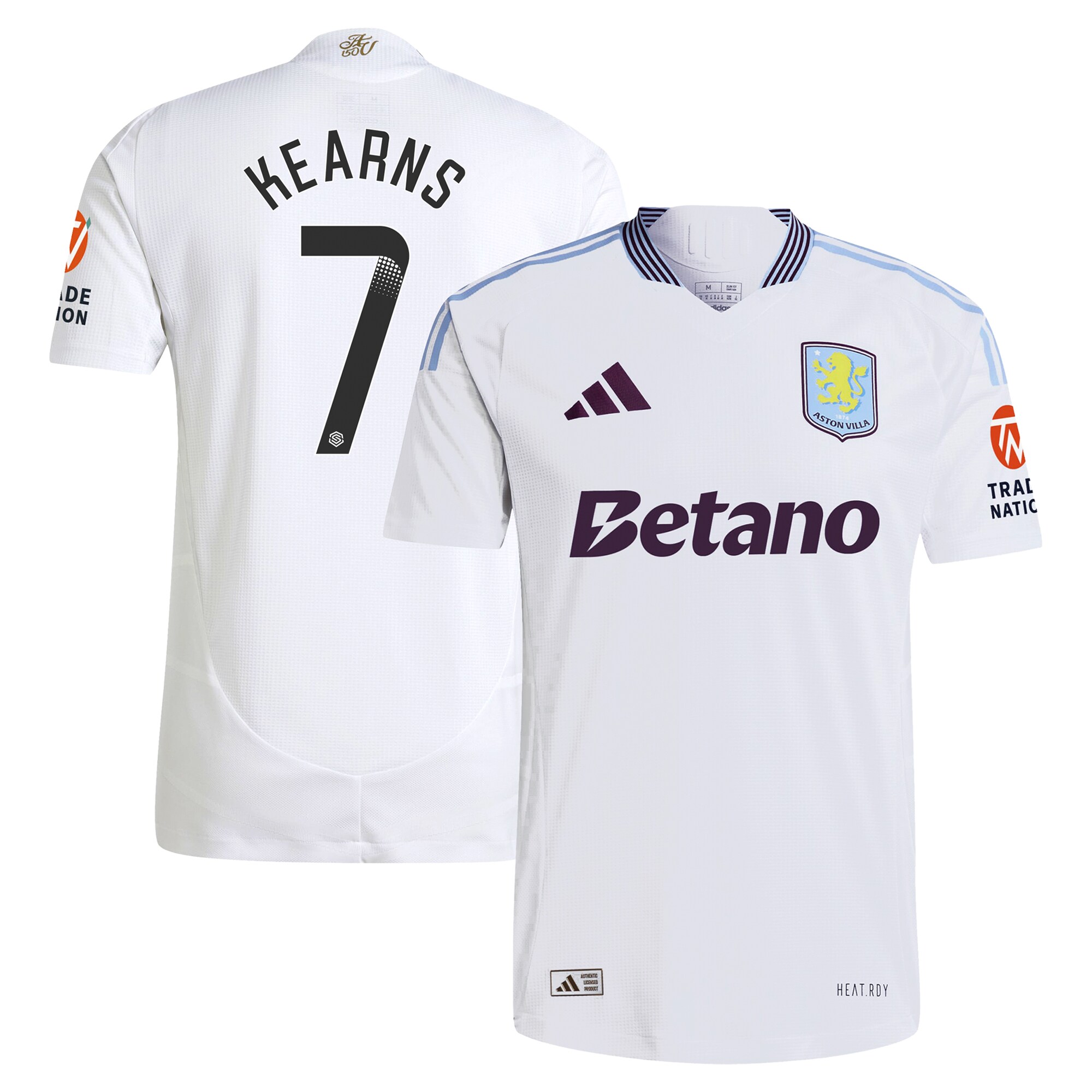 aston villa adidas wsl away authentic shirt 2024-25 with kearns 7 printing Collection - Official Aston Villa Shirts & Jerseys