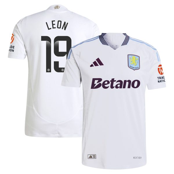 aston villa adidas wsl away authentic shirt 2024-25 with leon 19 printing Collection - Official Aston Villa Shirts & Jerseys