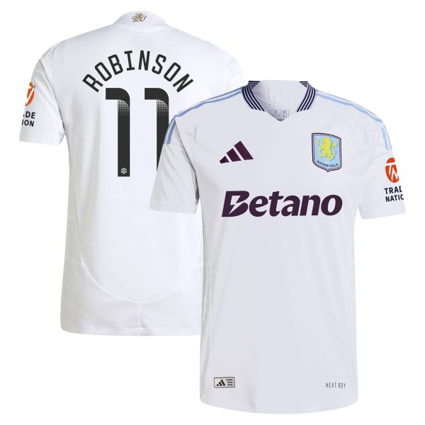 aston villa adidas wsl away authentic shirt 2024-25 with robinson 11 printing Collection - Official Aston Villa Shirts & Jerseys