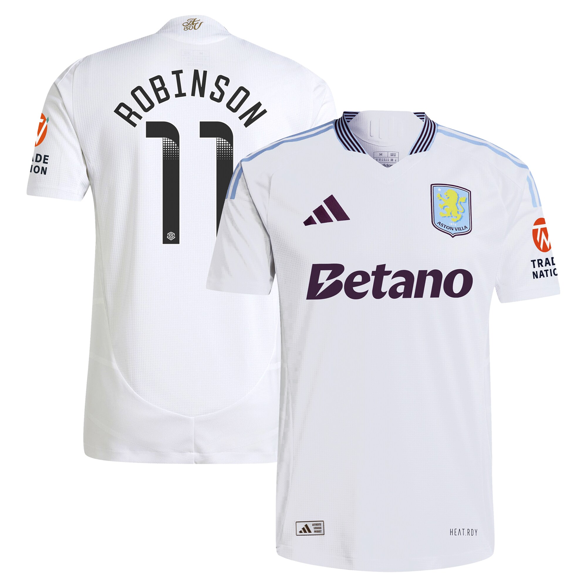 aston villa adidas wsl away authentic shirt 2024-25 with robinson 11 printing Collection - Official Aston Villa Shirts & Jerseys