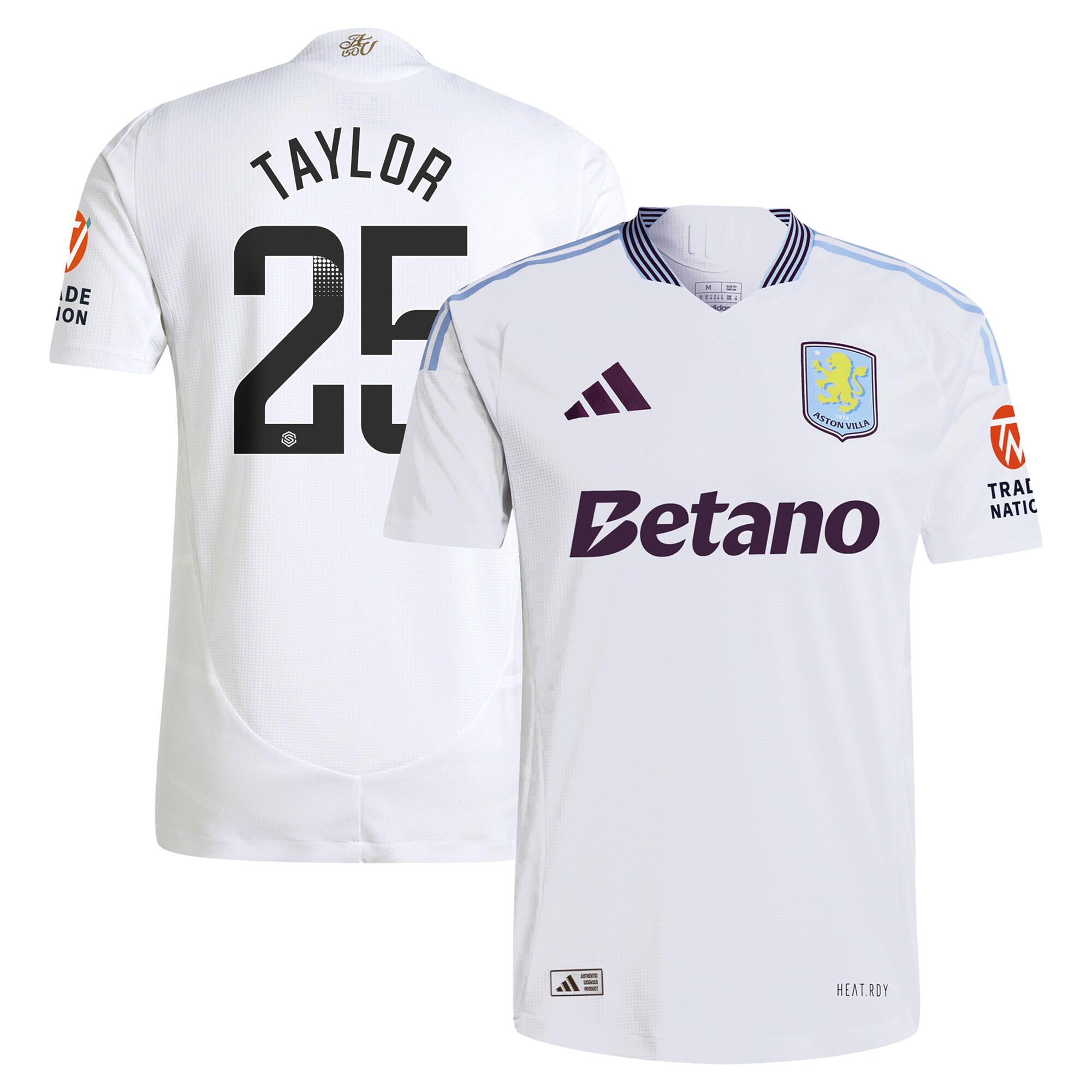 aston villa adidas wsl away authentic shirt 2024-25 with taylor 25 printing Collection - Official Aston Villa Shirts & Jerseys