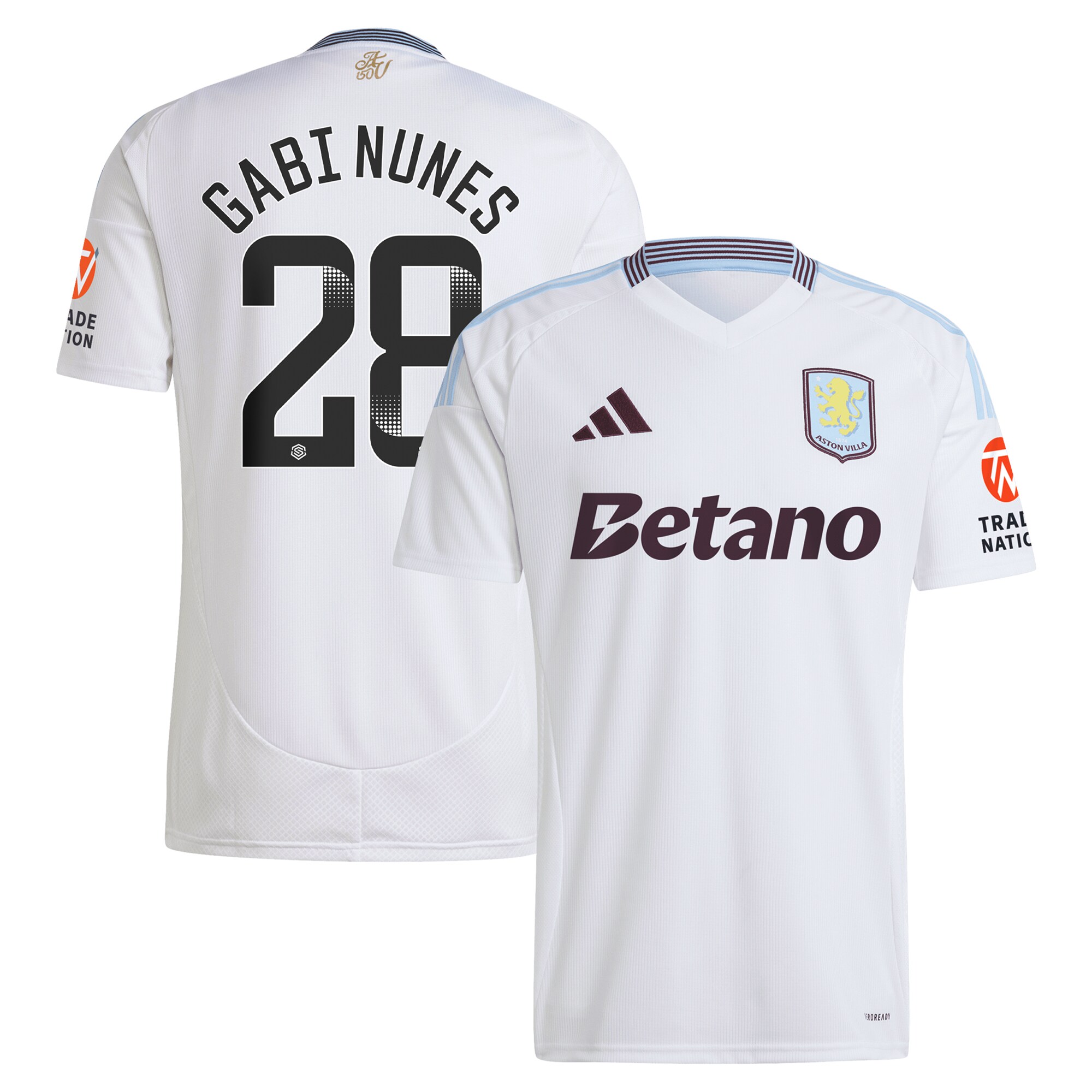 aston villa adidas wsl away shirt 2024-25 with gabi nunes 28 printing Collection - Official Aston Villa Shirts & Jerseys