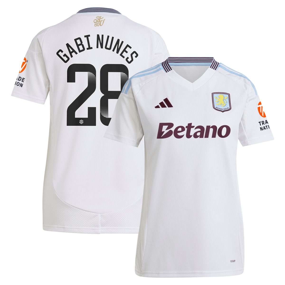 aston villa adidas wsl away shirt 2024-25 – womens with gabi nunes 28 printing Collection - Official Aston Villa Shirts & Jerseys