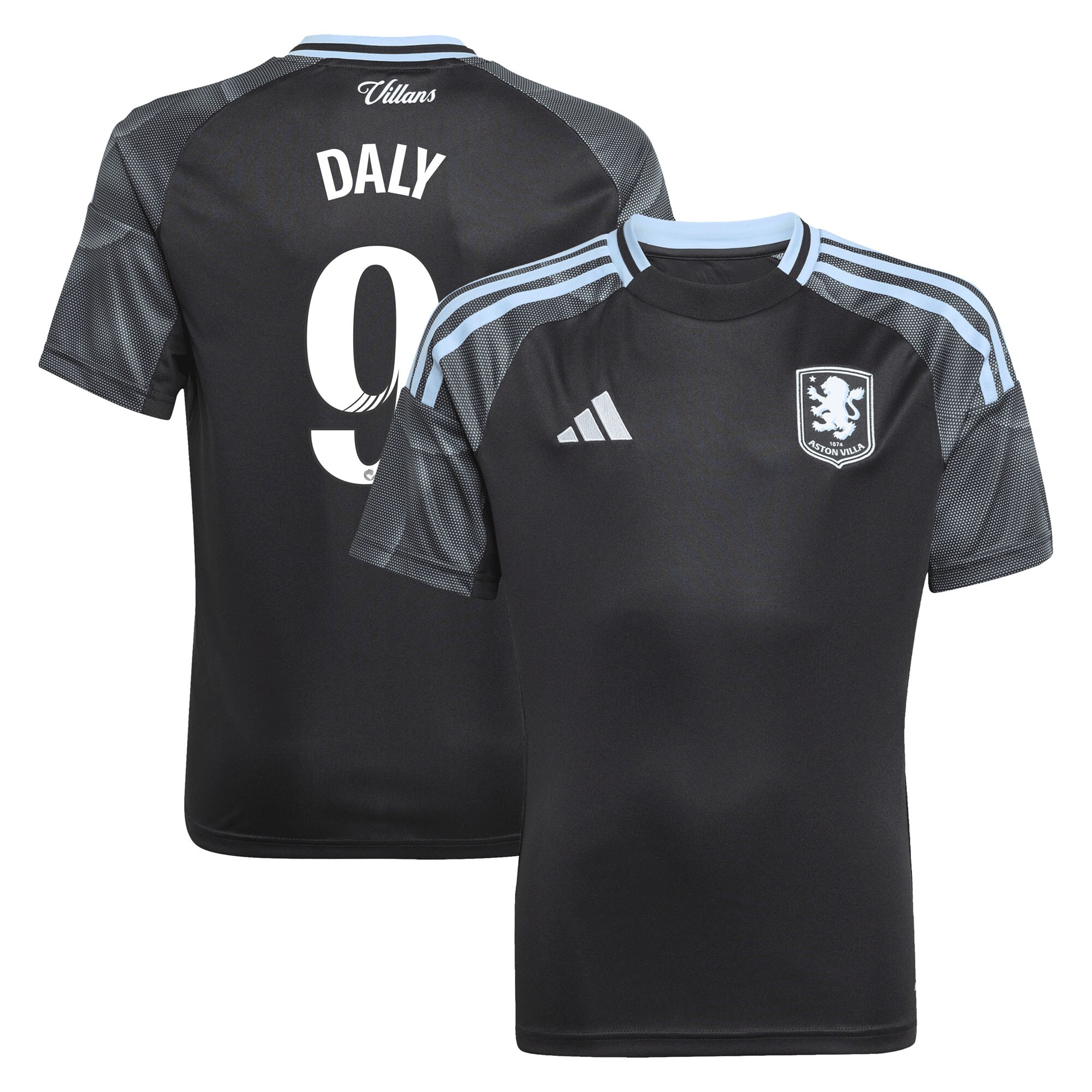 aston villa adidas wsl away shirt 2025-26 – kids with daly 9 printing Collection - Official Aston Villa Shirts & Jerseys