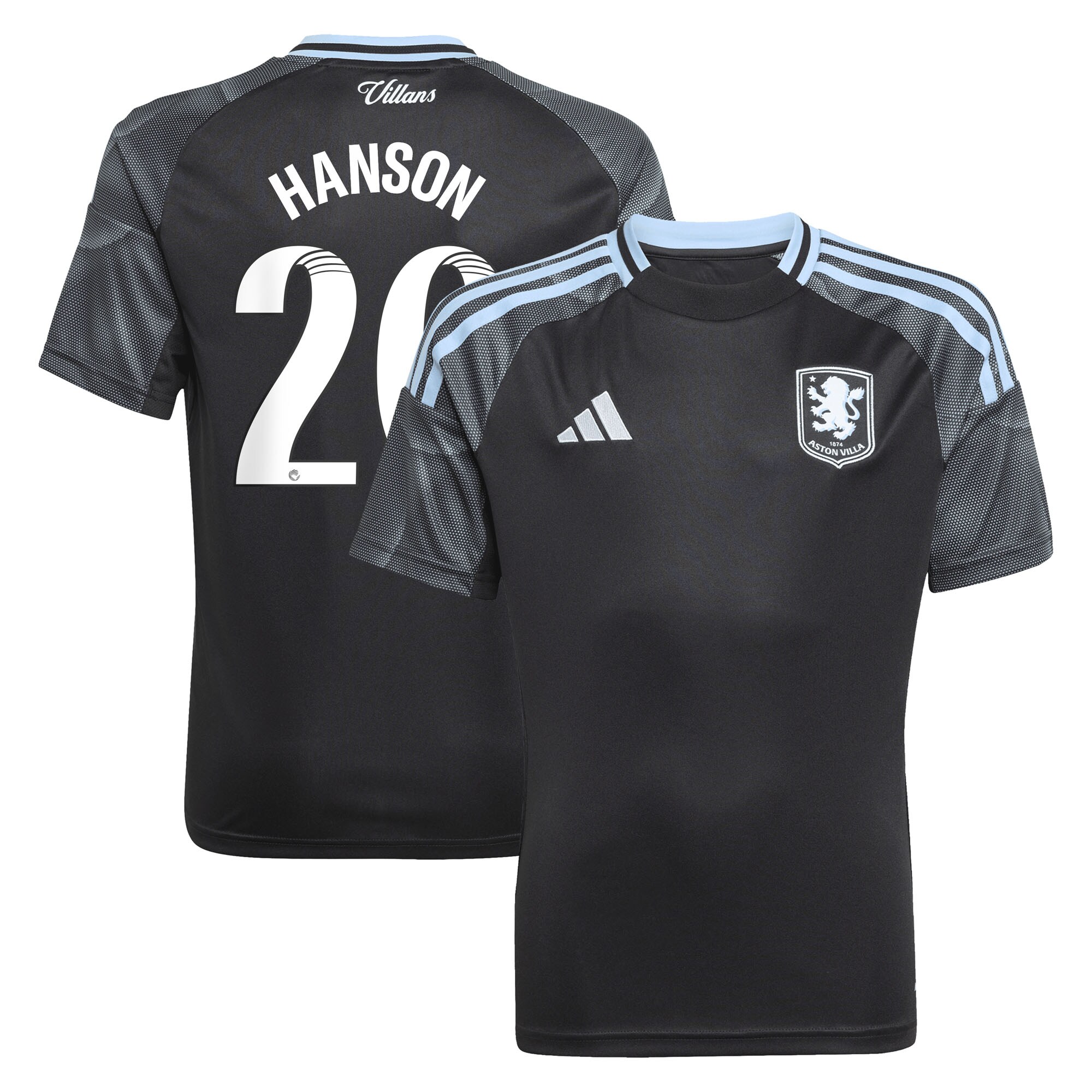 aston villa adidas wsl away shirt 2025-26 – kids with hanson 20 printing Collection - Official Aston Villa Shirts & Jerseys
