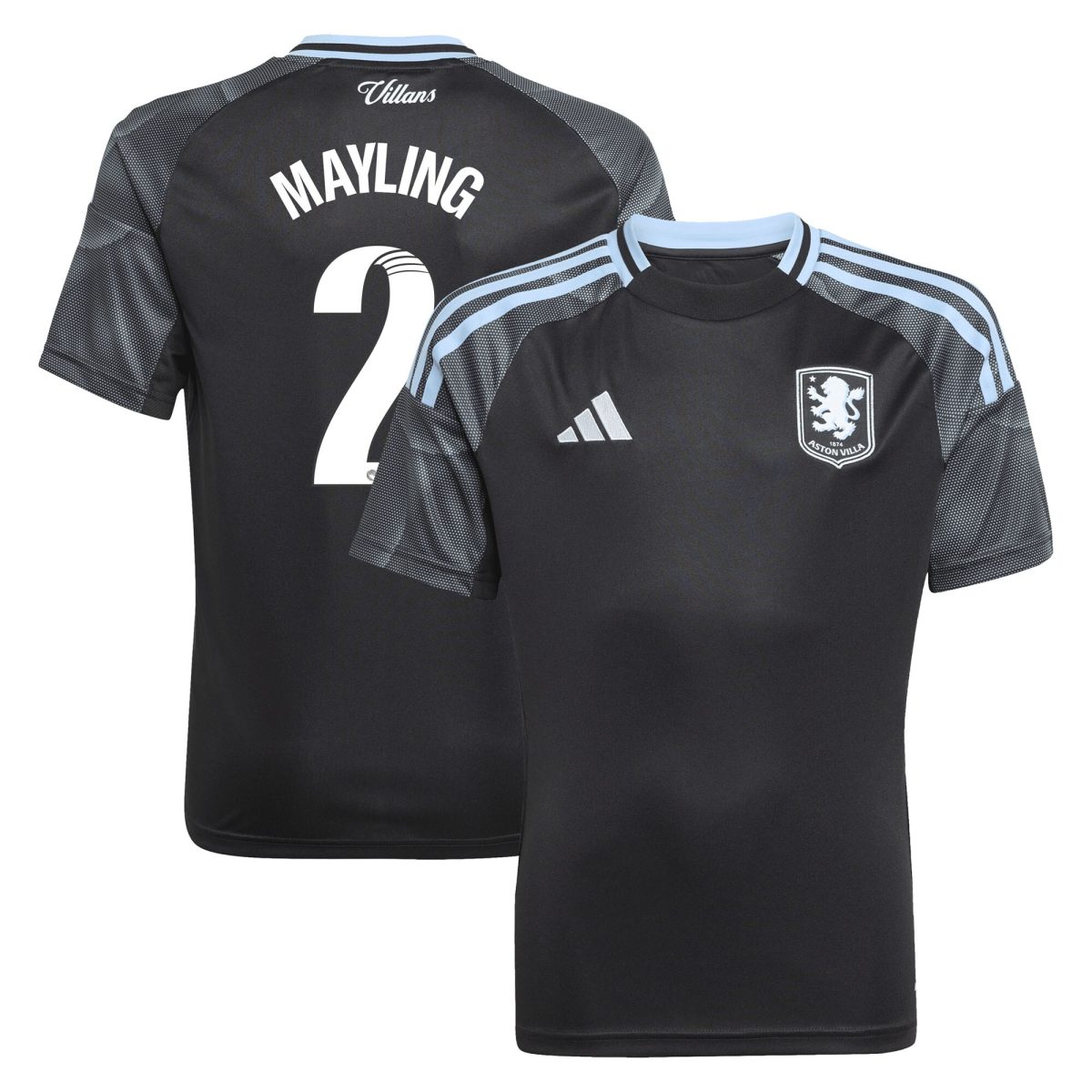 aston villa adidas wsl away shirt 2025-26 – kids with mayling 2 printing Collection - Official Aston Villa Shirts & Jerseys