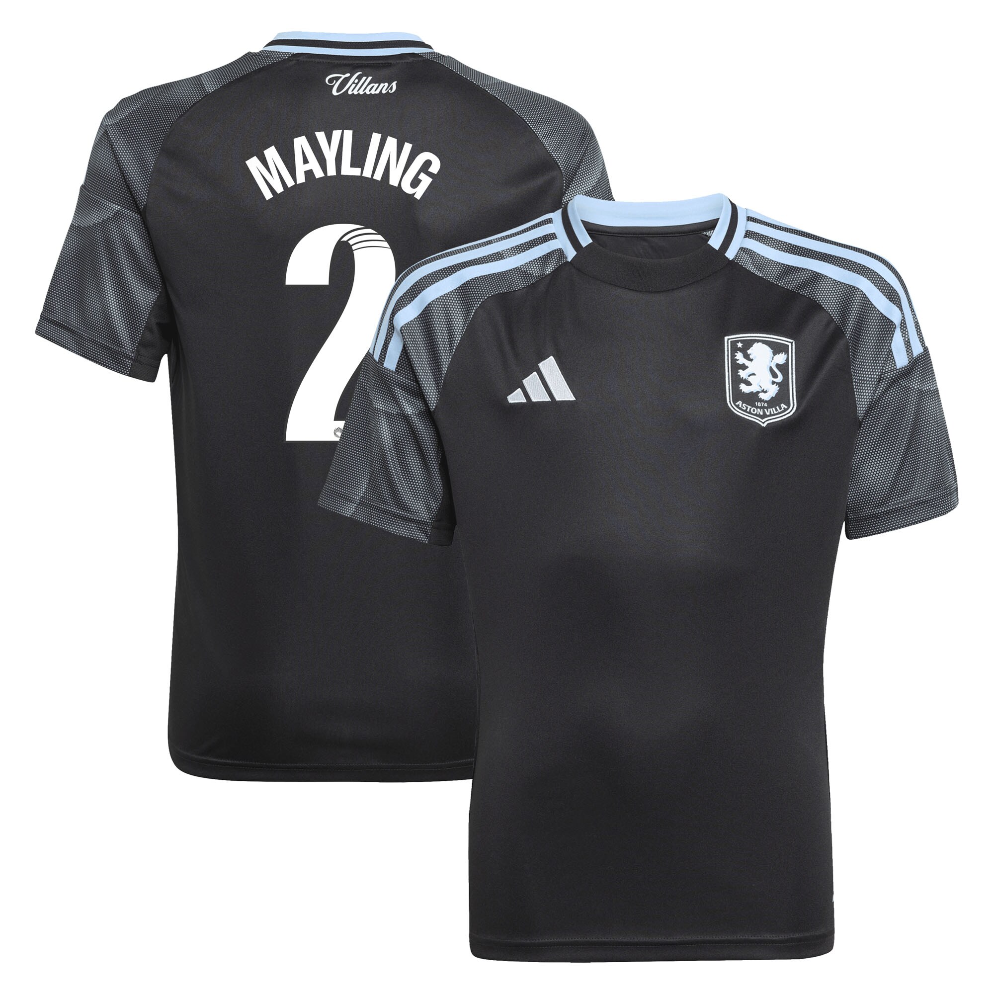 aston villa adidas wsl away shirt 2025-26 – kids with mayling 2 printing Collection - Official Aston Villa Shirts & Jerseys