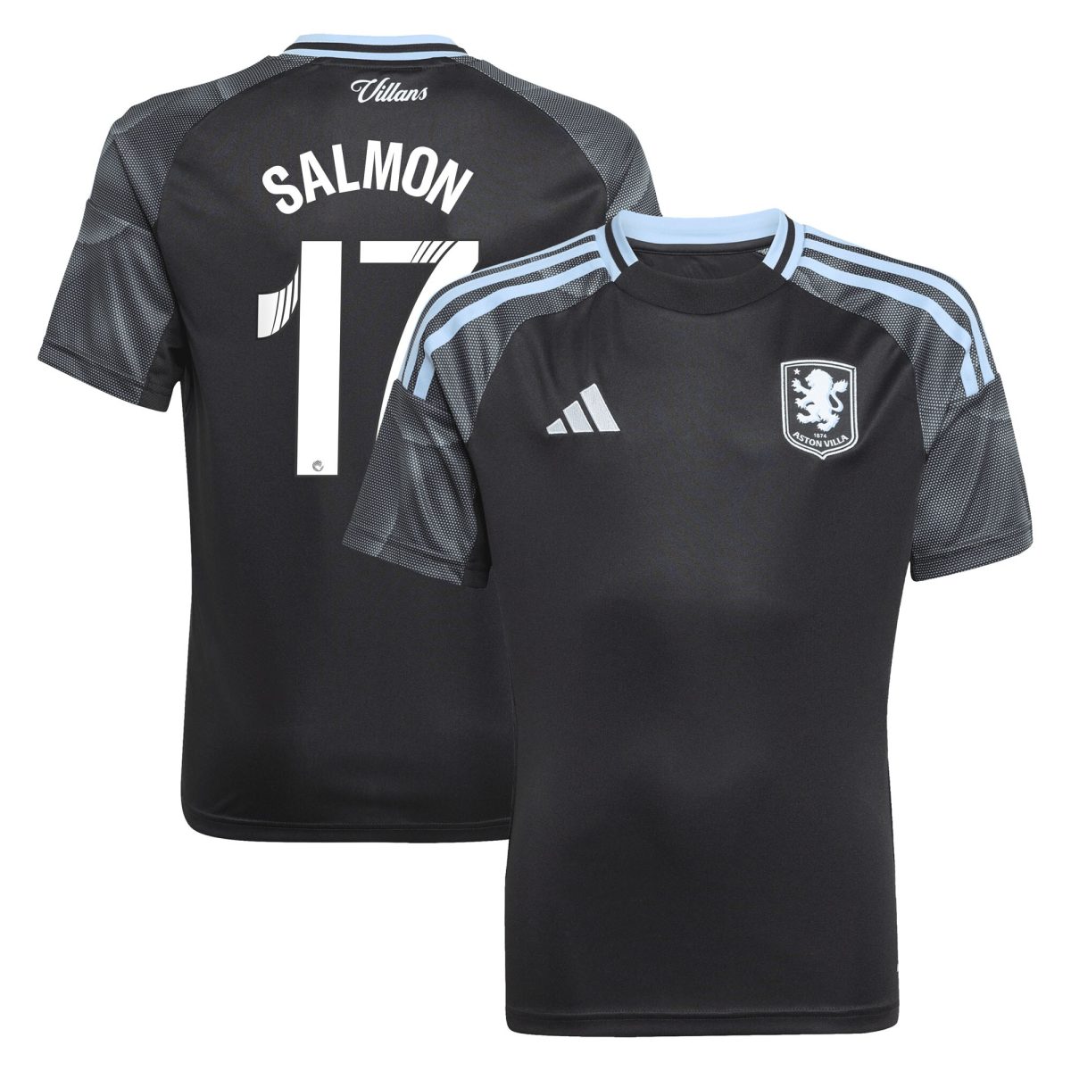 aston villa adidas wsl away shirt 2025-26 – kids with salmon 17 printing Collection - Official Aston Villa Shirts & Jerseys
