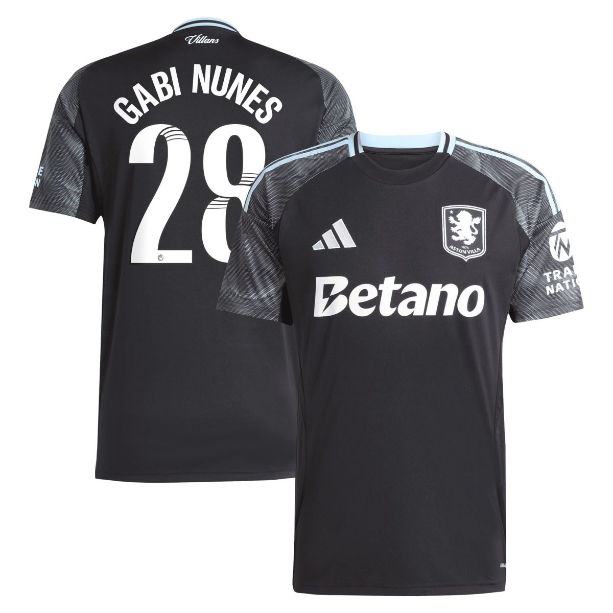 aston villa adidas wsl away shirt 2025-26 with gabi nunes 28 printing Collection - Official Aston Villa Shirts & Jerseys