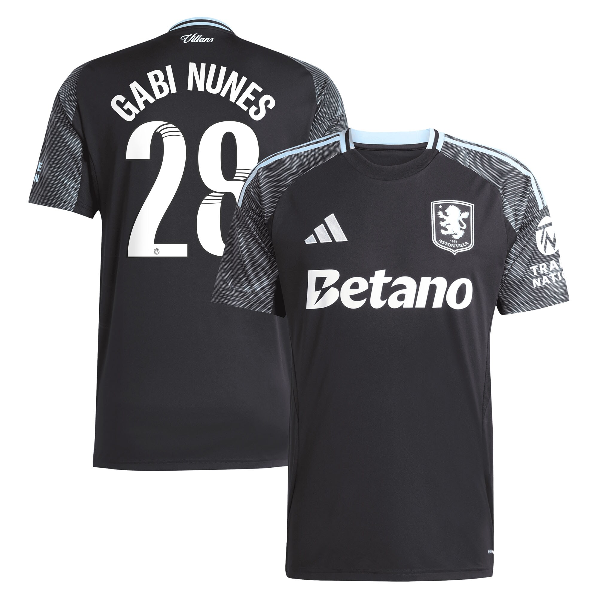 aston villa adidas wsl away shirt 2025-26 with gabi nunes 28 printing Collection - Official Aston Villa Shirts & Jerseys