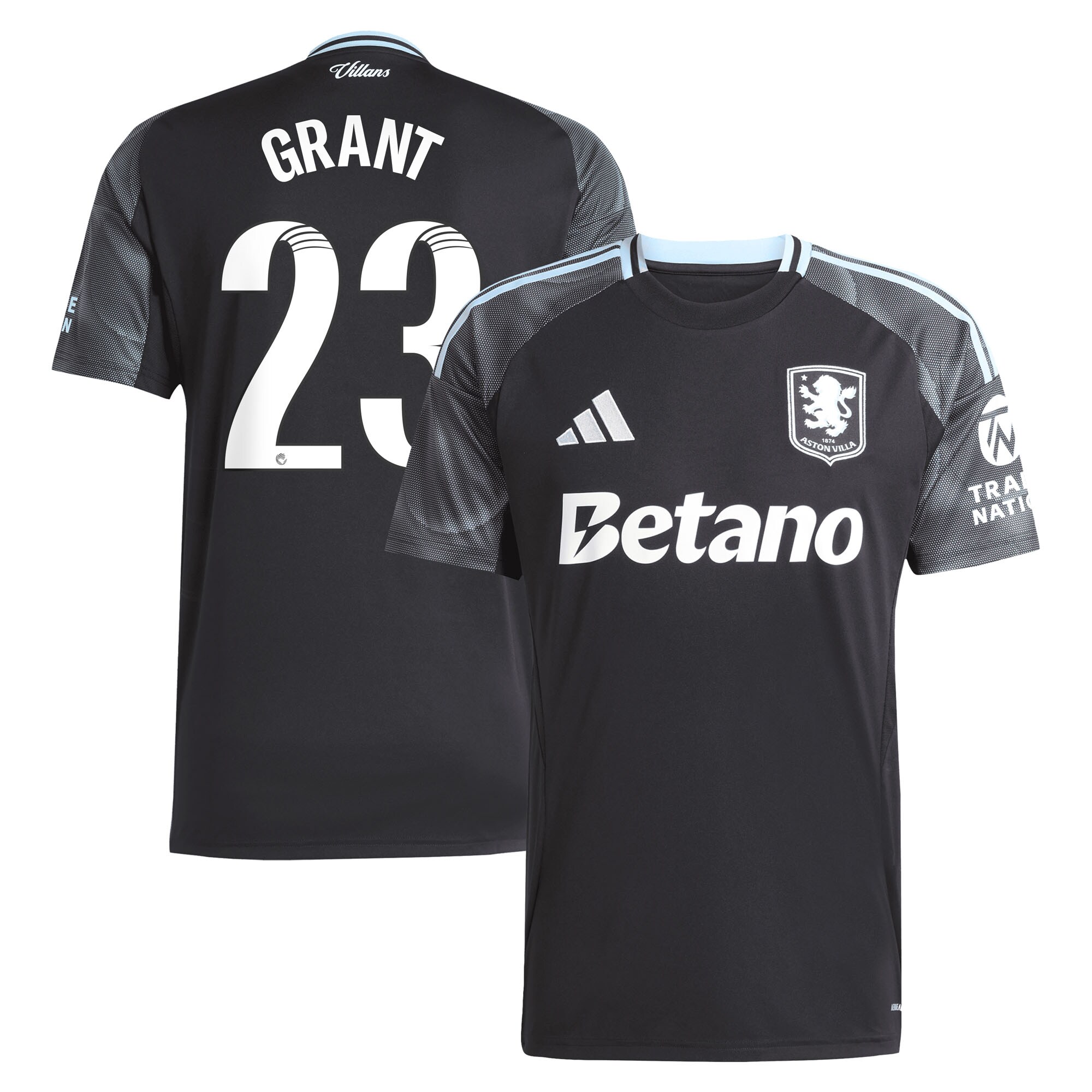 aston villa adidas wsl away shirt 2025-26 with grant 23 printing Collection - Official Aston Villa Shirts & Jerseys
