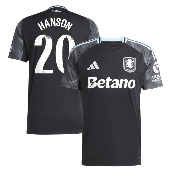 aston villa adidas wsl away shirt 2025-26 with hanson 20 printing Collection - Official Aston Villa Shirts & Jerseys
